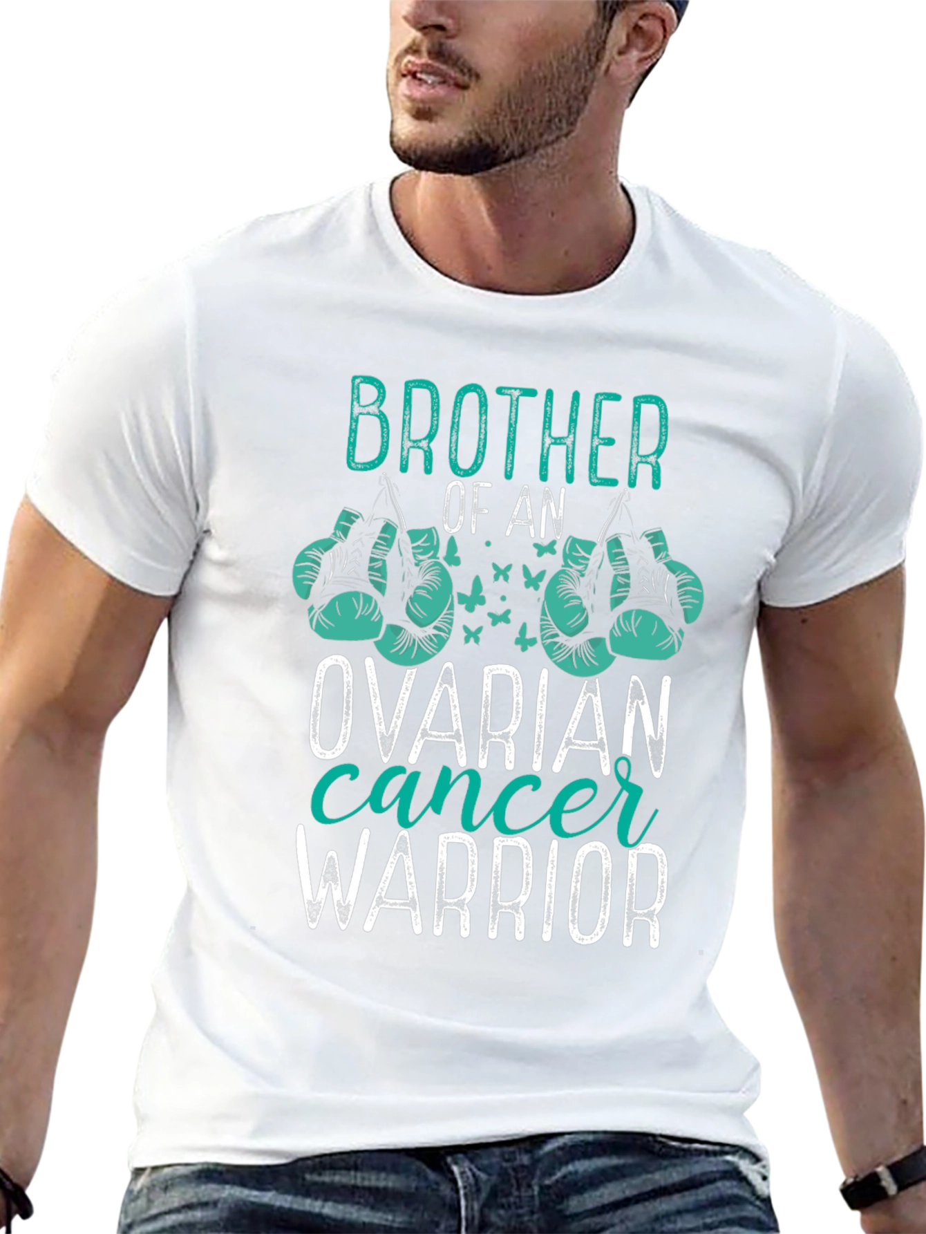 Brother of an Ovarian Cancer Warrior T-Shirt