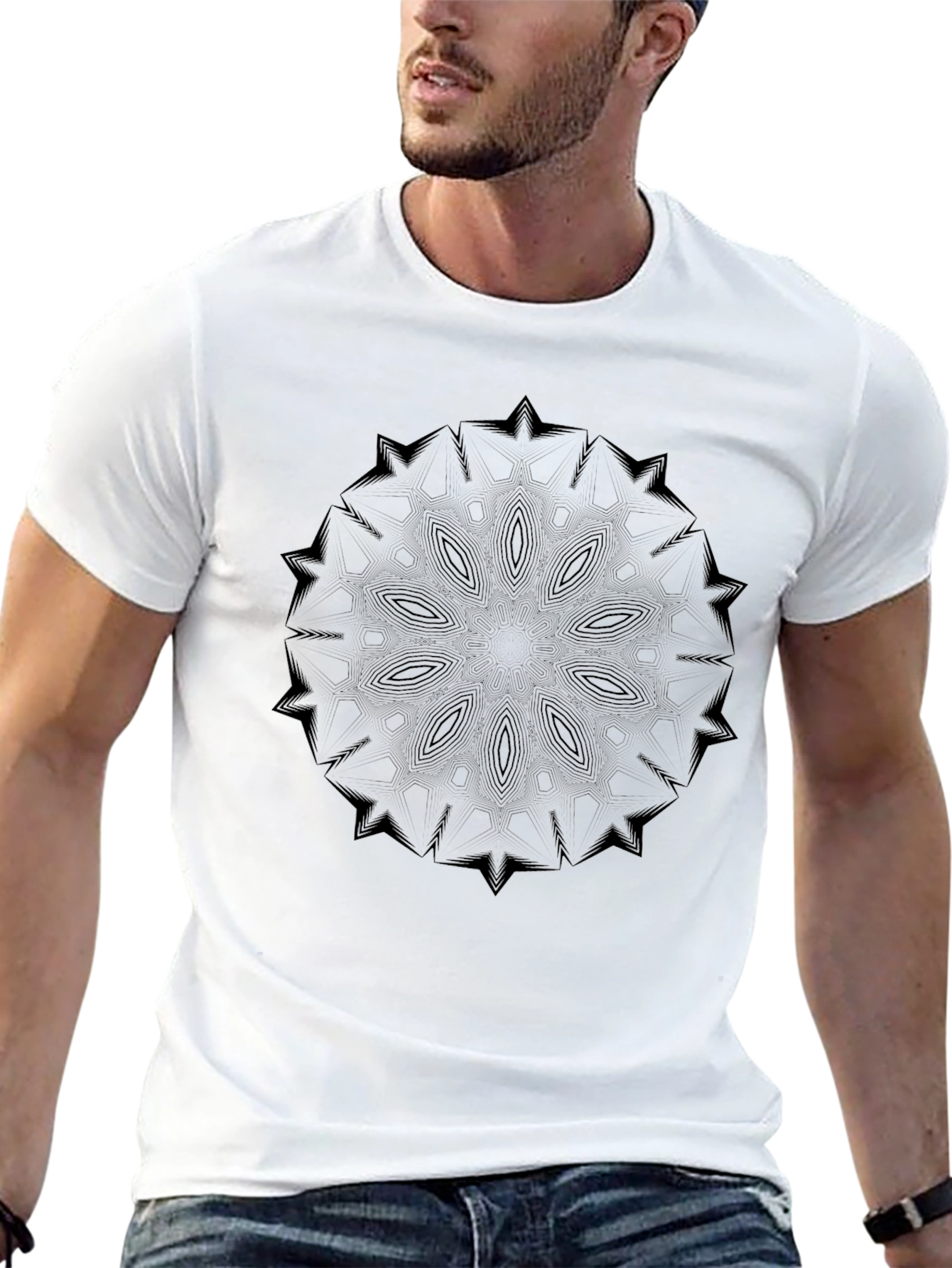 Black Mandala Graphic Tee