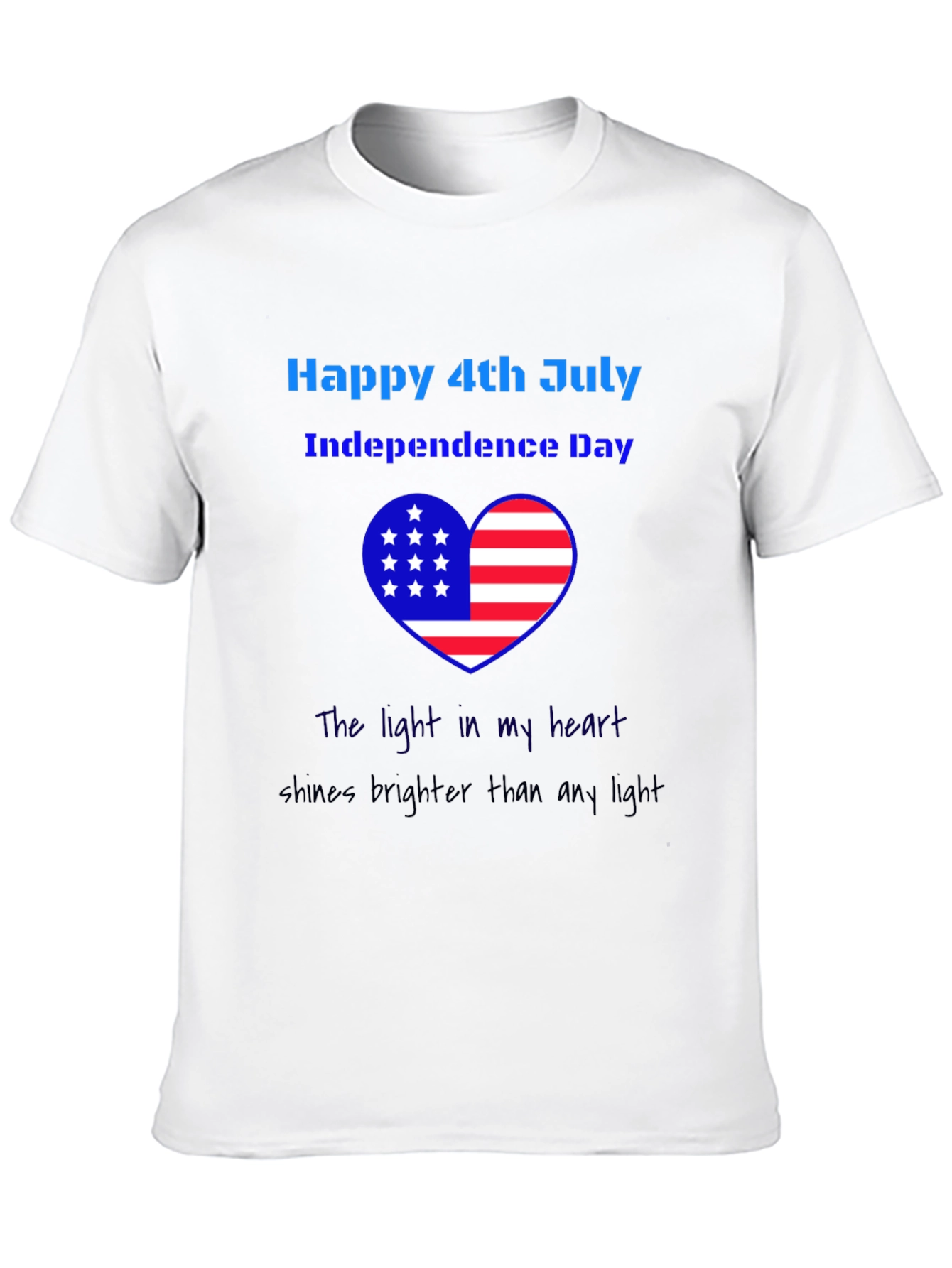 Patriotic 4th of July Heart T-Shirt