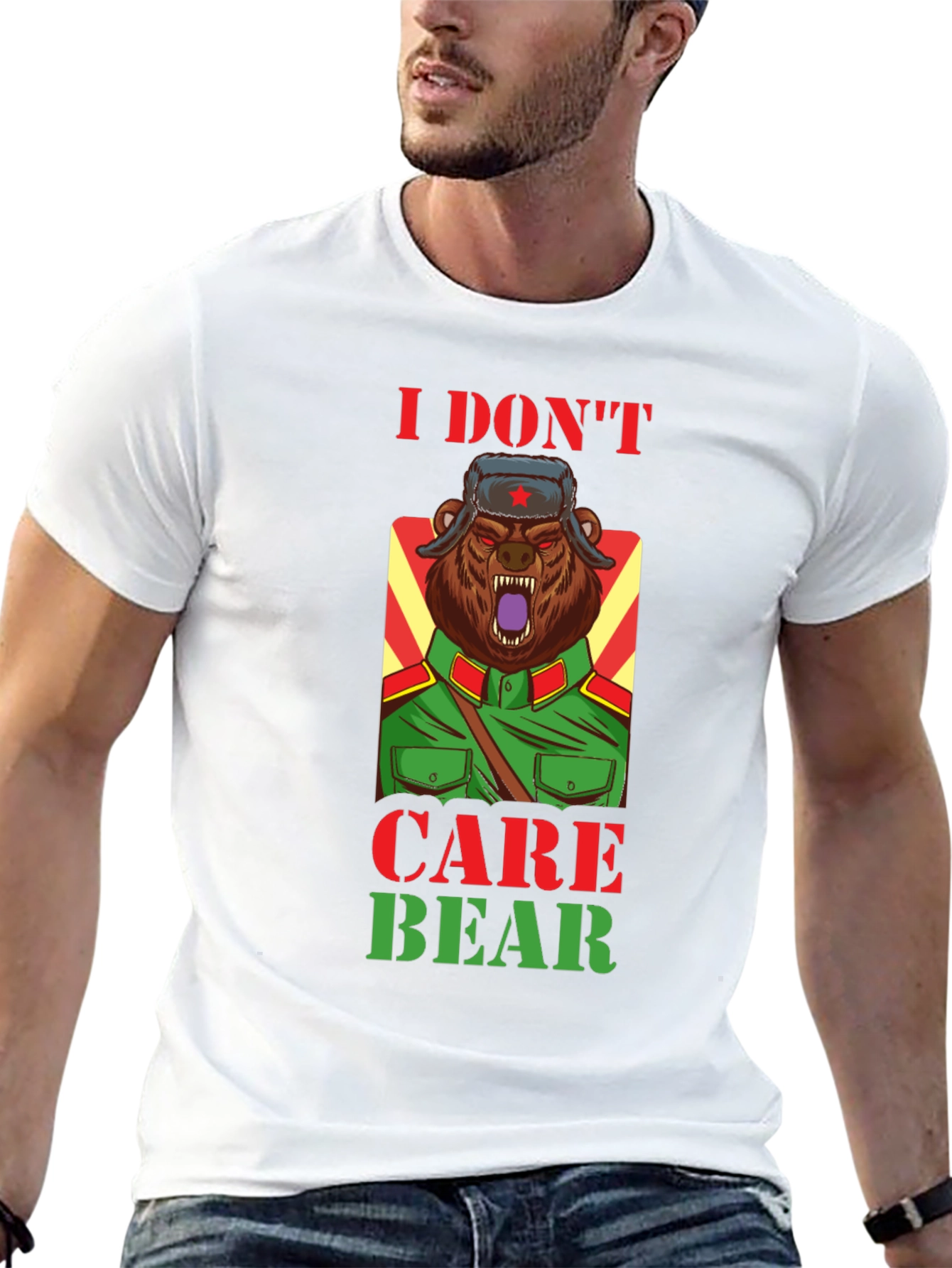I Dont Care Bear T-Shirt - Sarcastic Graphic Tee