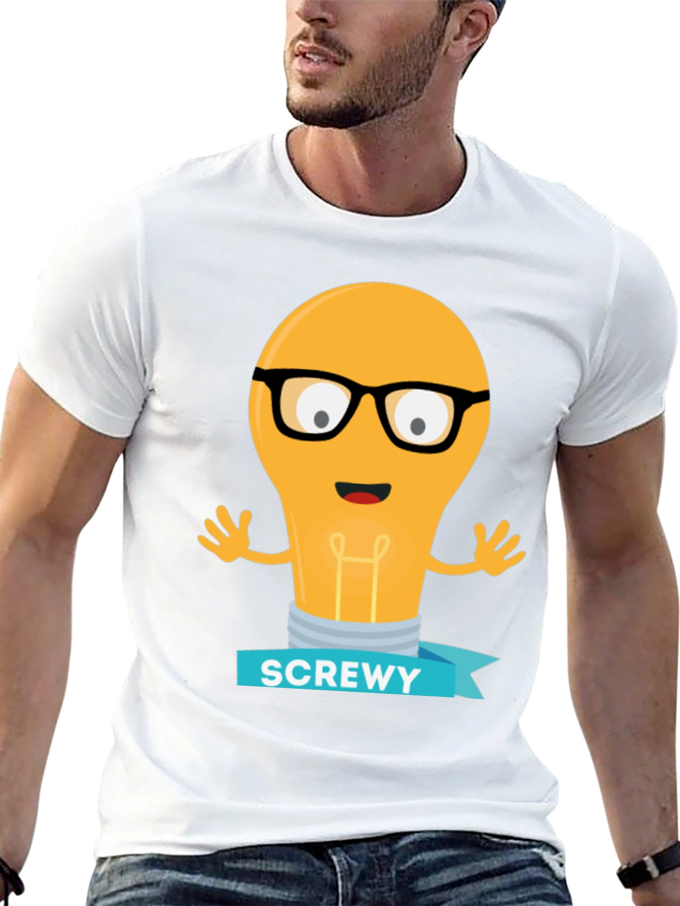 Screwy Light Bulb Graphic Tee