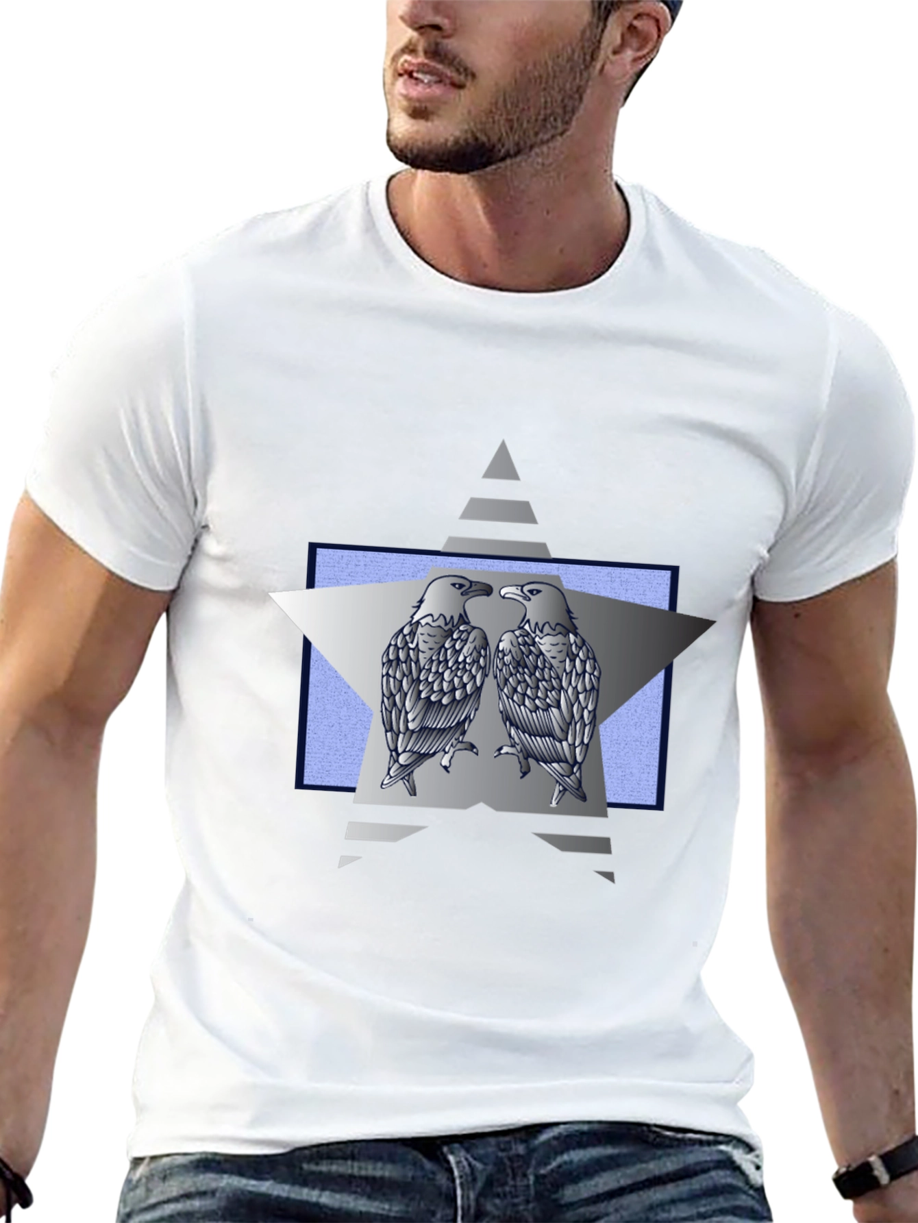 Eagle Star Graphic Tee - Black