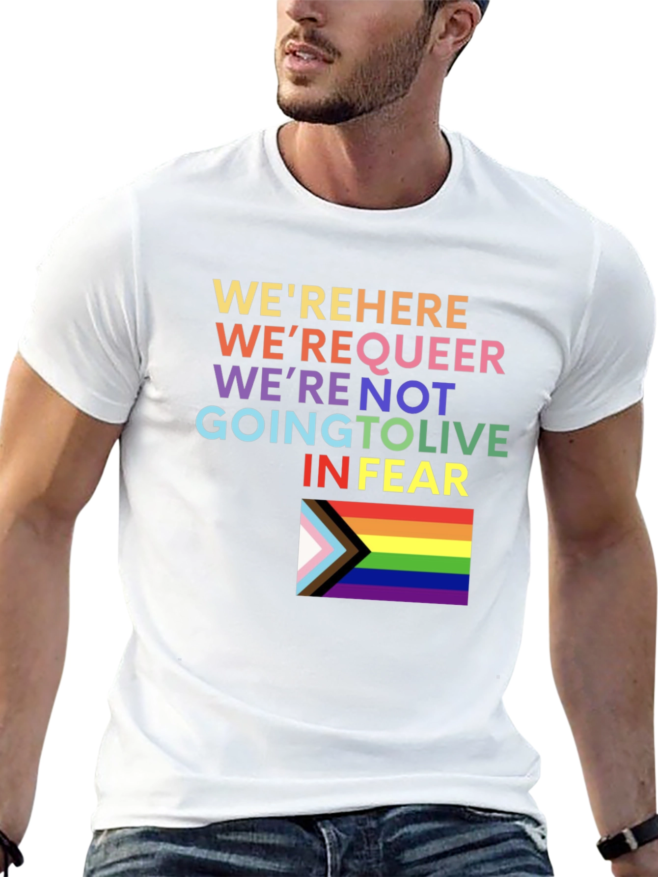 Pride LGBTQ+ T-Shirt - Were Here Were Queer!