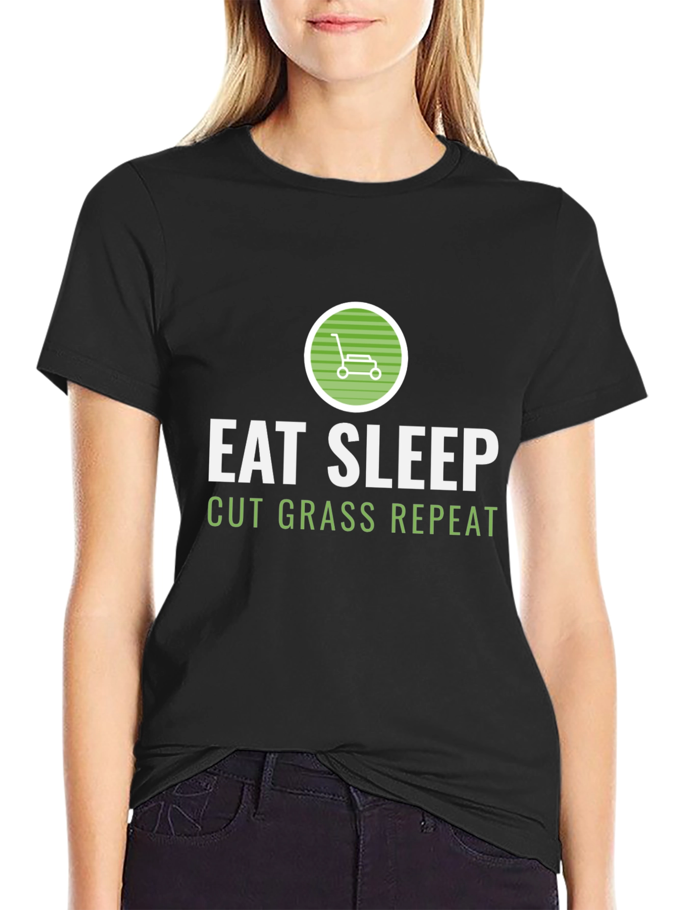 Eat Sleep Cut Grass Repeat T-Shirt