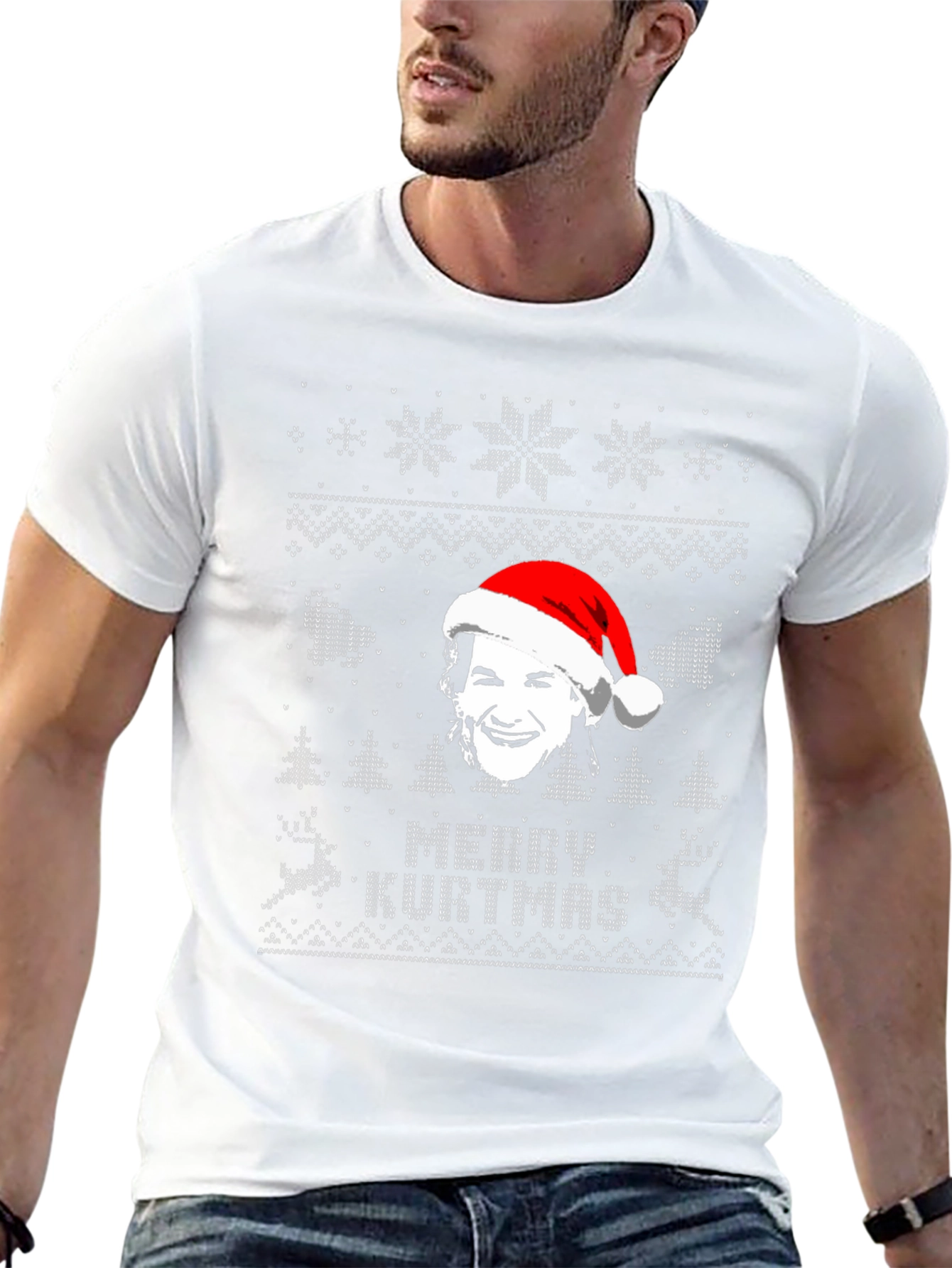 Merry Kurtmas Black Graphic Tee Shirt