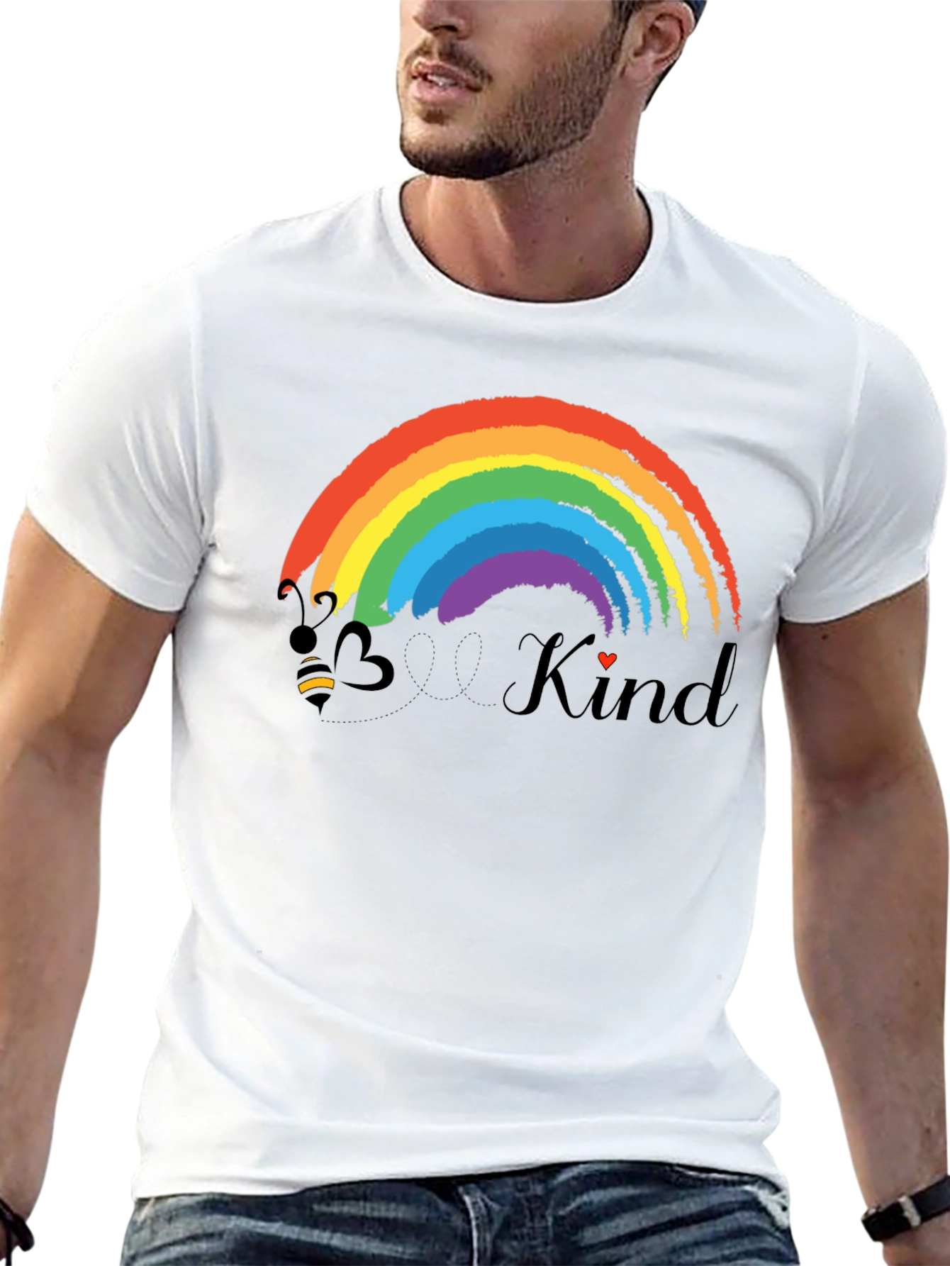 Bee Kind Rainbow T-Shirt