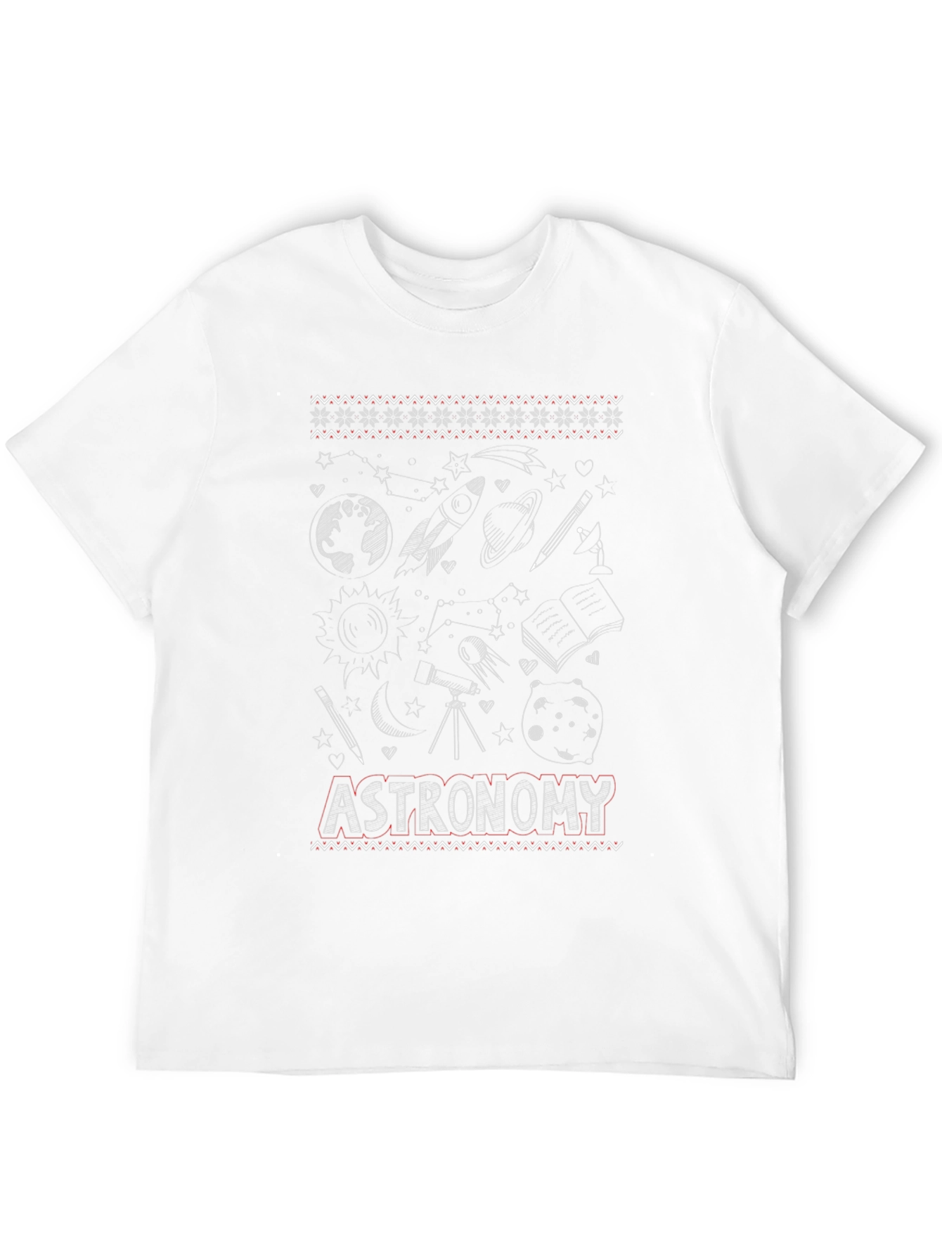 Astronomy Themed Graphic T-Shirt