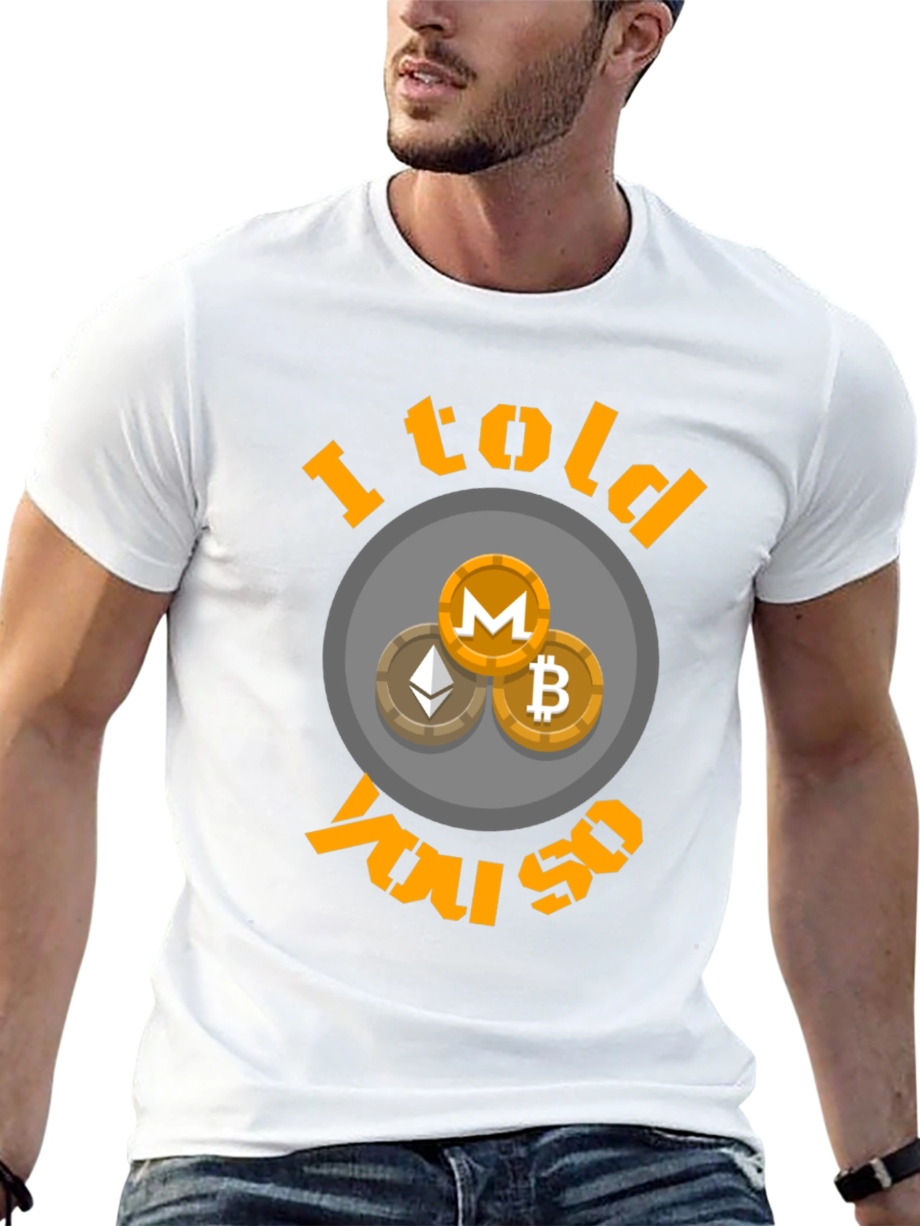 Crypto I Told You So T-Shirt Bitcoin Ethereum Monero