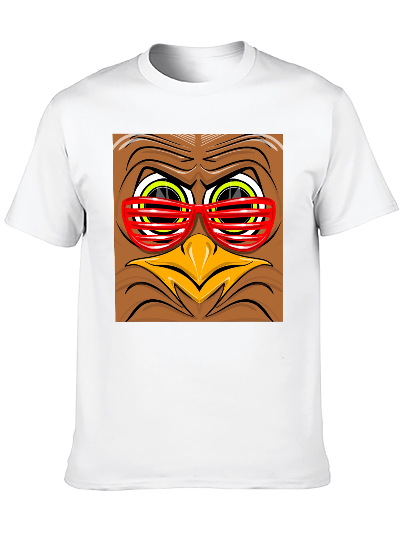 Funny Turkey Face Graphic Tee