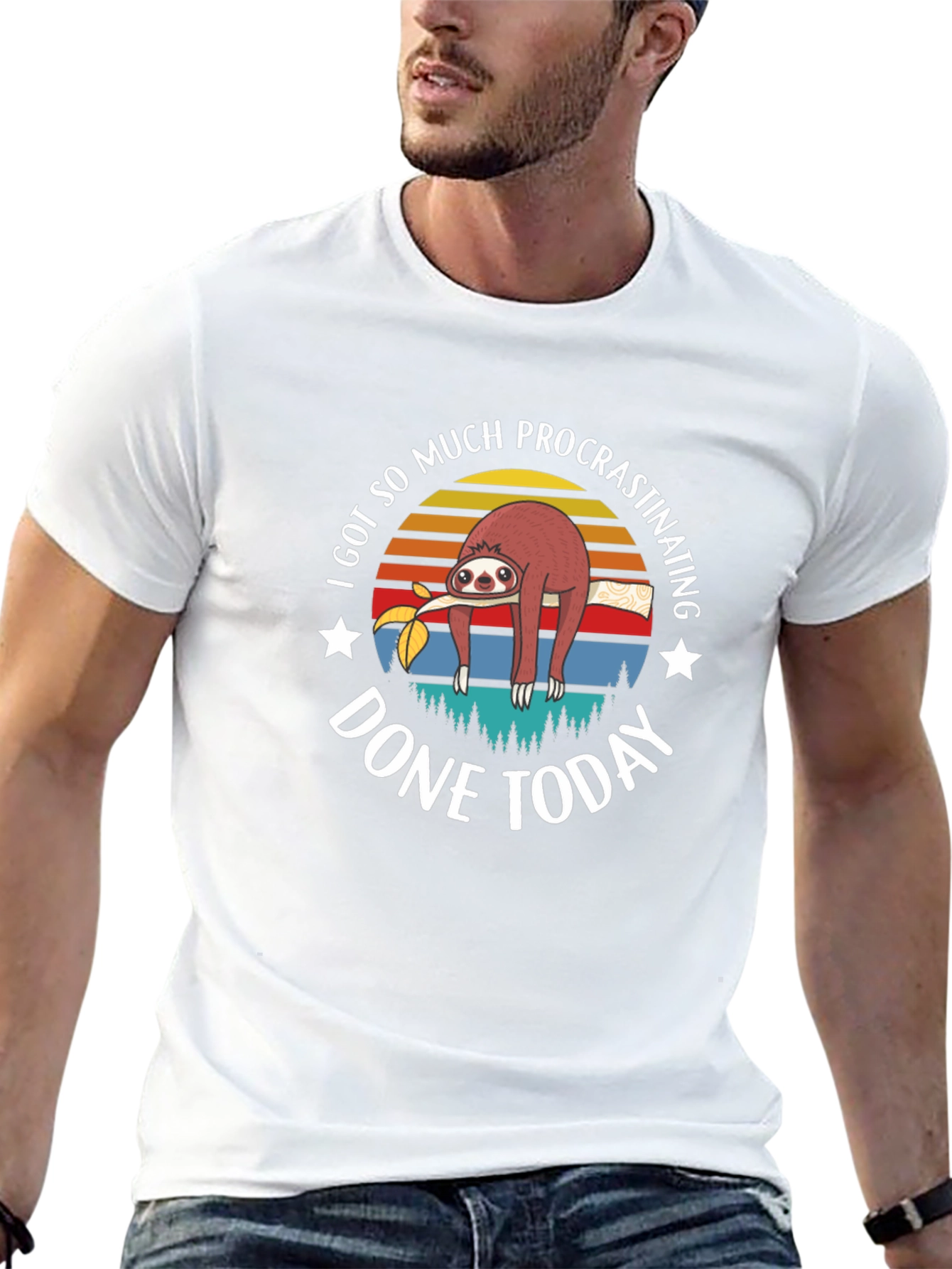 Funny Sloth Procrastination T-Shirt