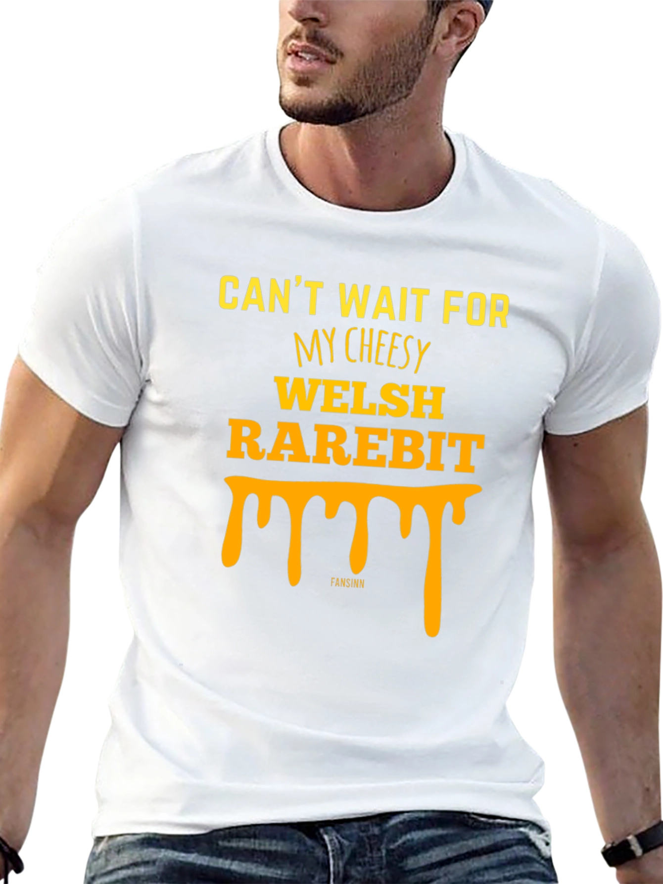 Welsh Rarebit Graphic Tee - Cheesy Food Lovers T-Shirt