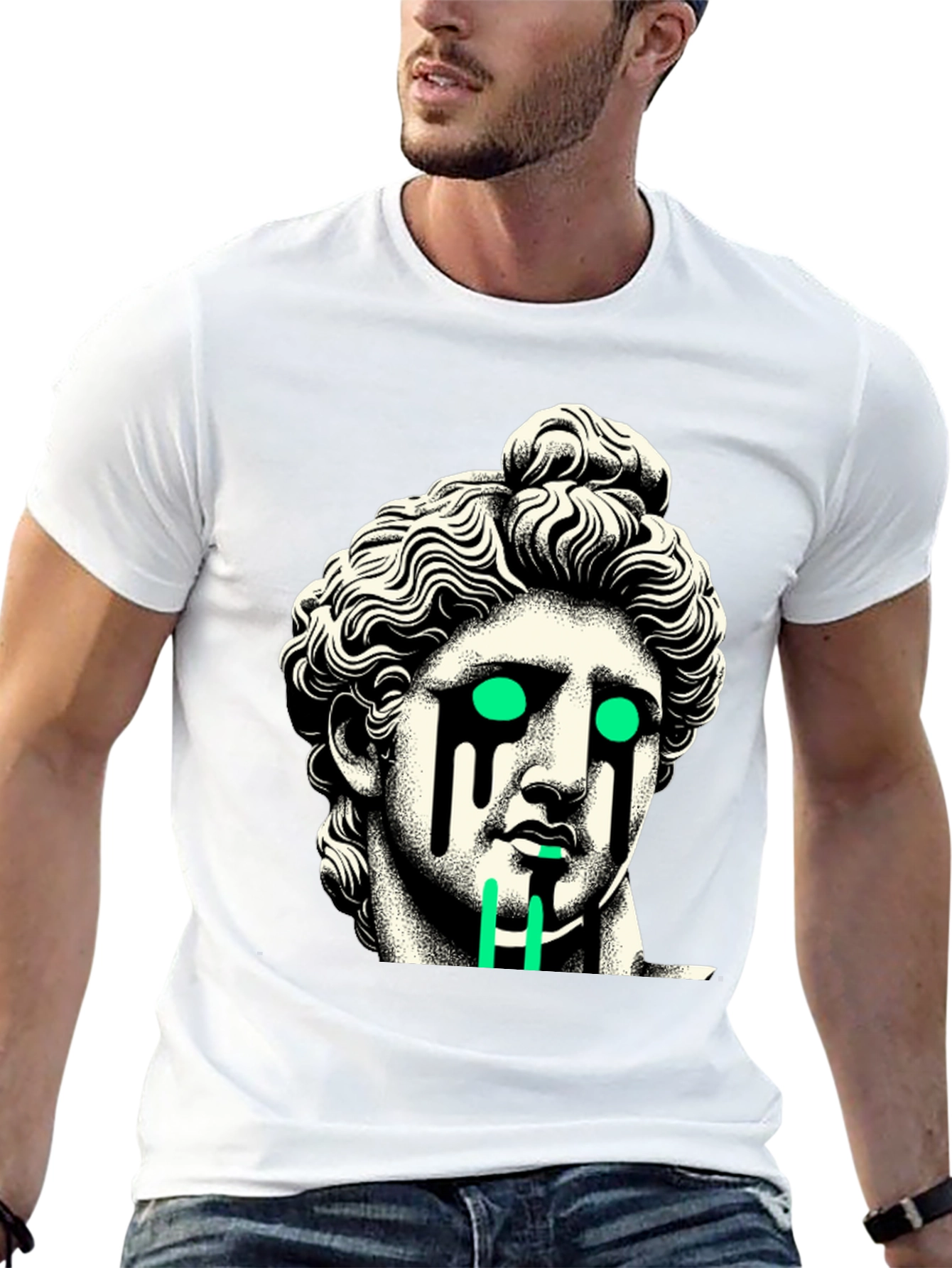 Modern Statue Graphic T-Shirt
