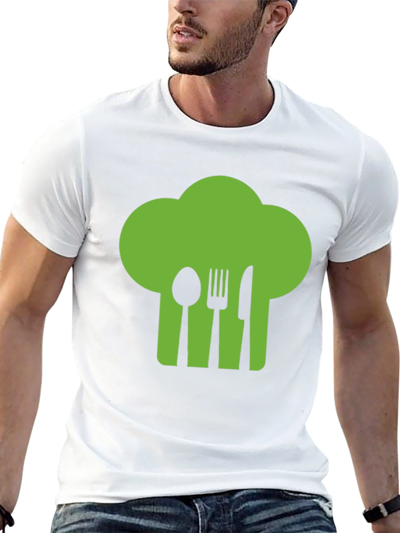 Chef Hat Utensil Graphic Tee - Black