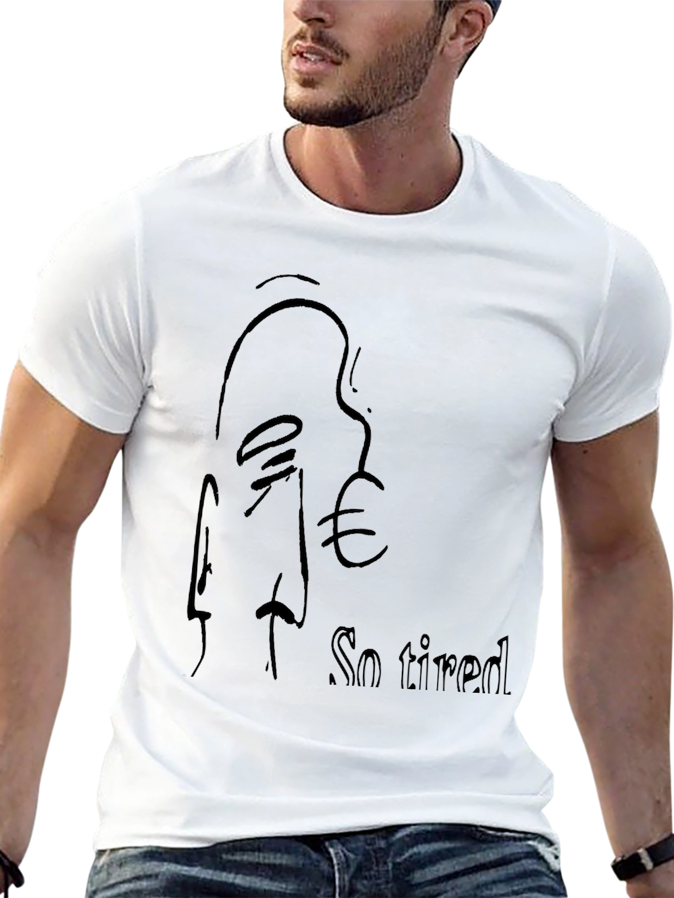 So Tired Black T-Shirt - Relaxed Fit