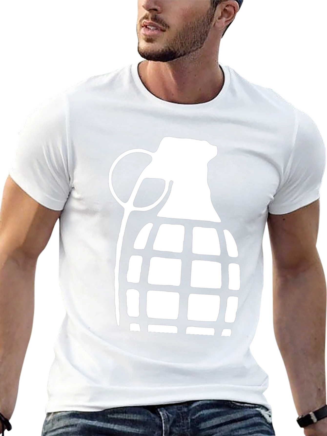 Grenade Graphic T-Shirt - Cool Casual Tee