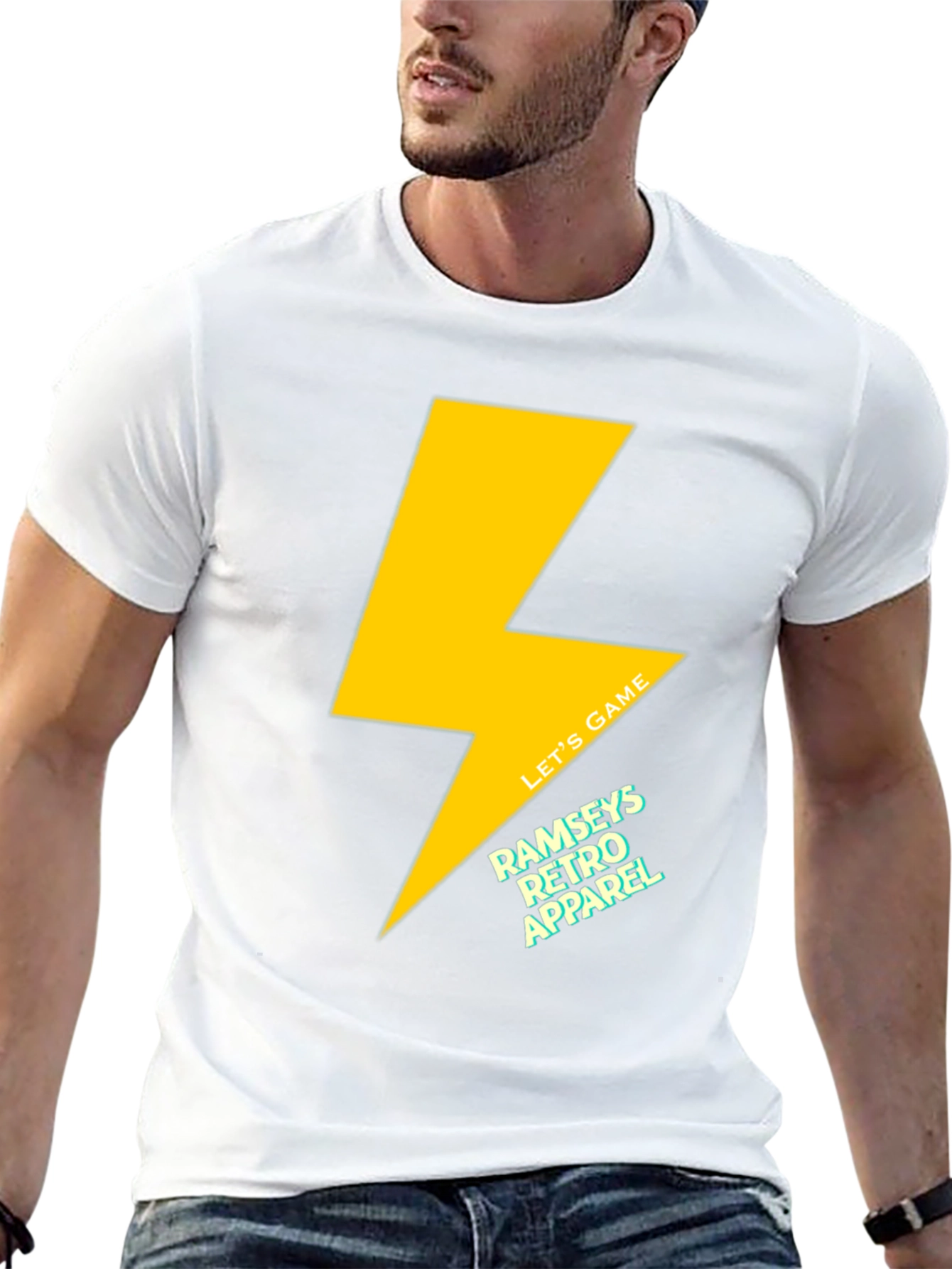 Retro Lightning Bolt T-Shirt - Game On!