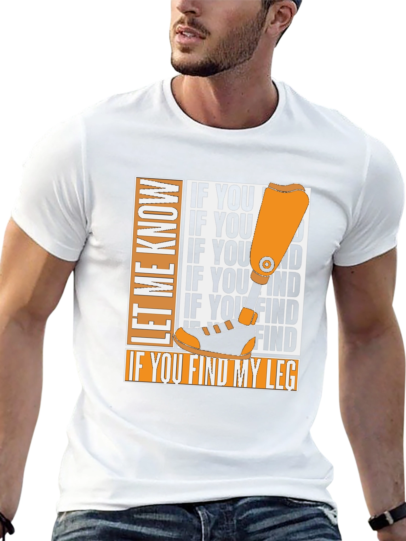 Funny Prosthetic Leg T-Shirt - Lost Limb Humor