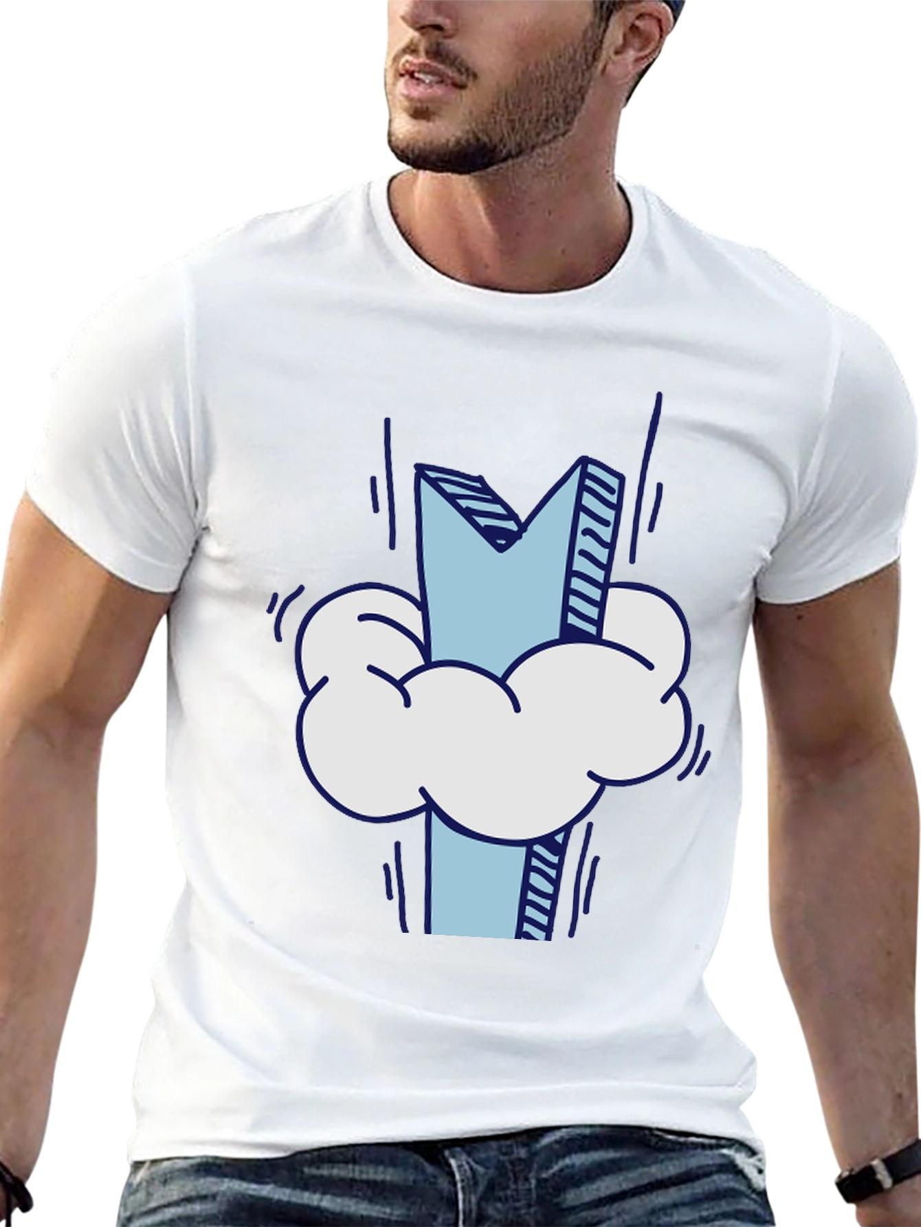 Cloud M Graphic Tee - Stylish Casual Wear