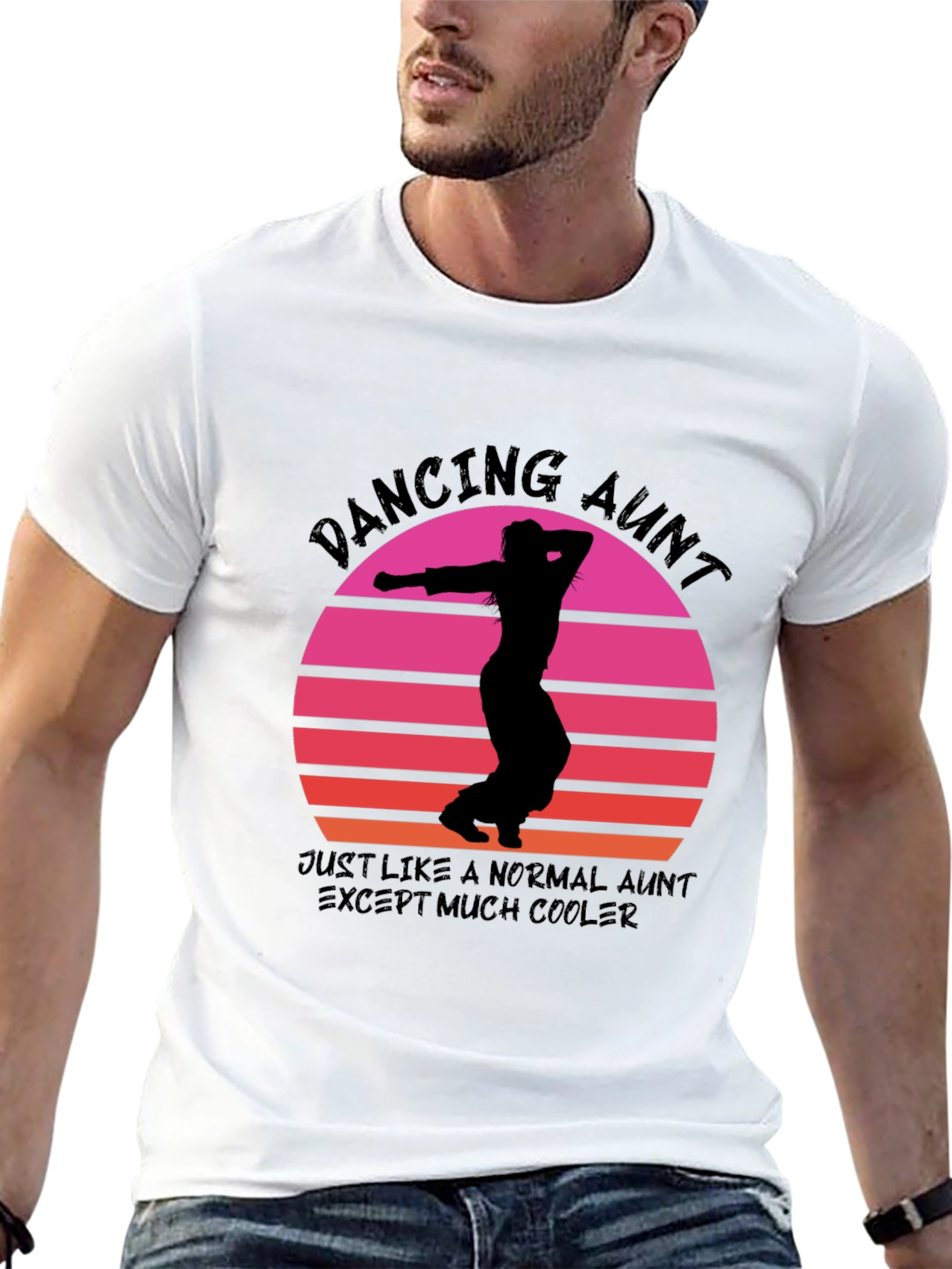 Dancing Aunt T-Shirt: Cool Aunt Vibes