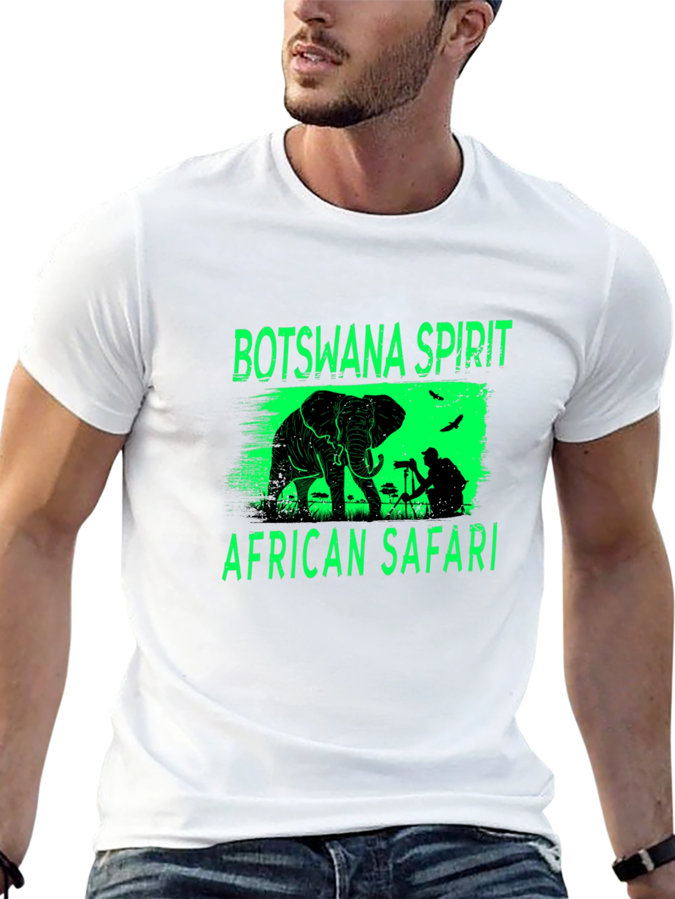 Botswana Safari T-Shirt - African Wildlife Graphic Tee