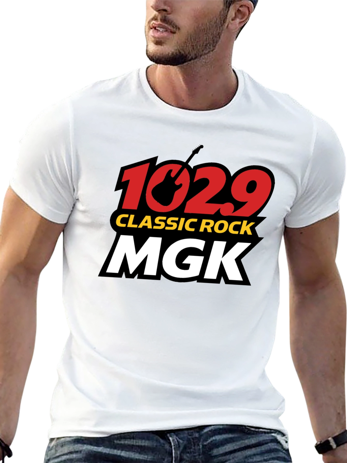 102.9 MGK Classic Rock T-Shirt - Black Cotton Tee