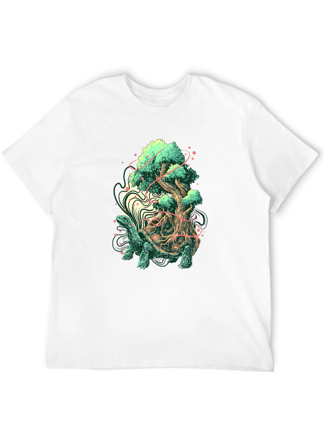 Turtle Tree Graphic T-Shirt - Unique Nature Design