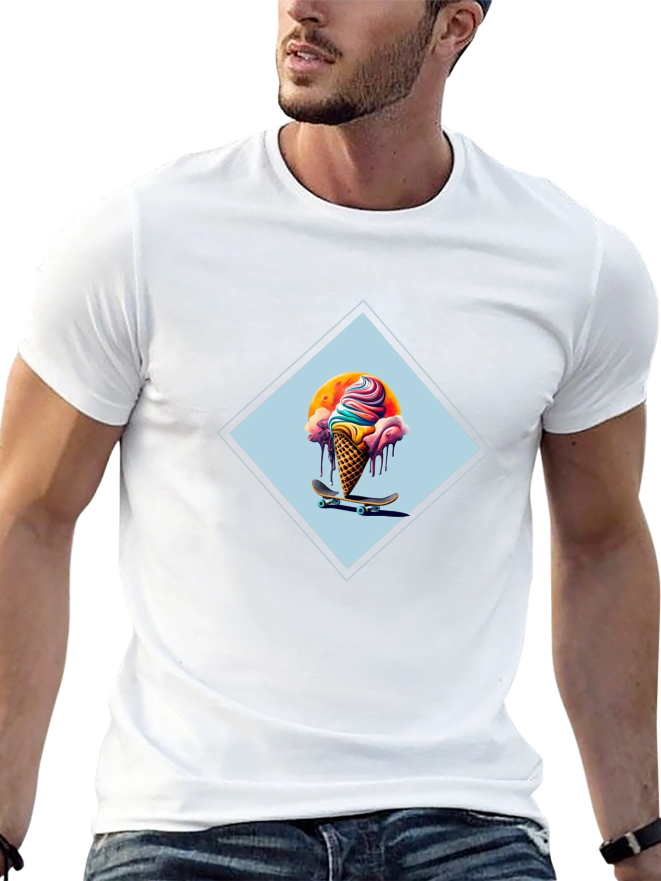 Skateboarding Ice Cream Cone T-Shirt