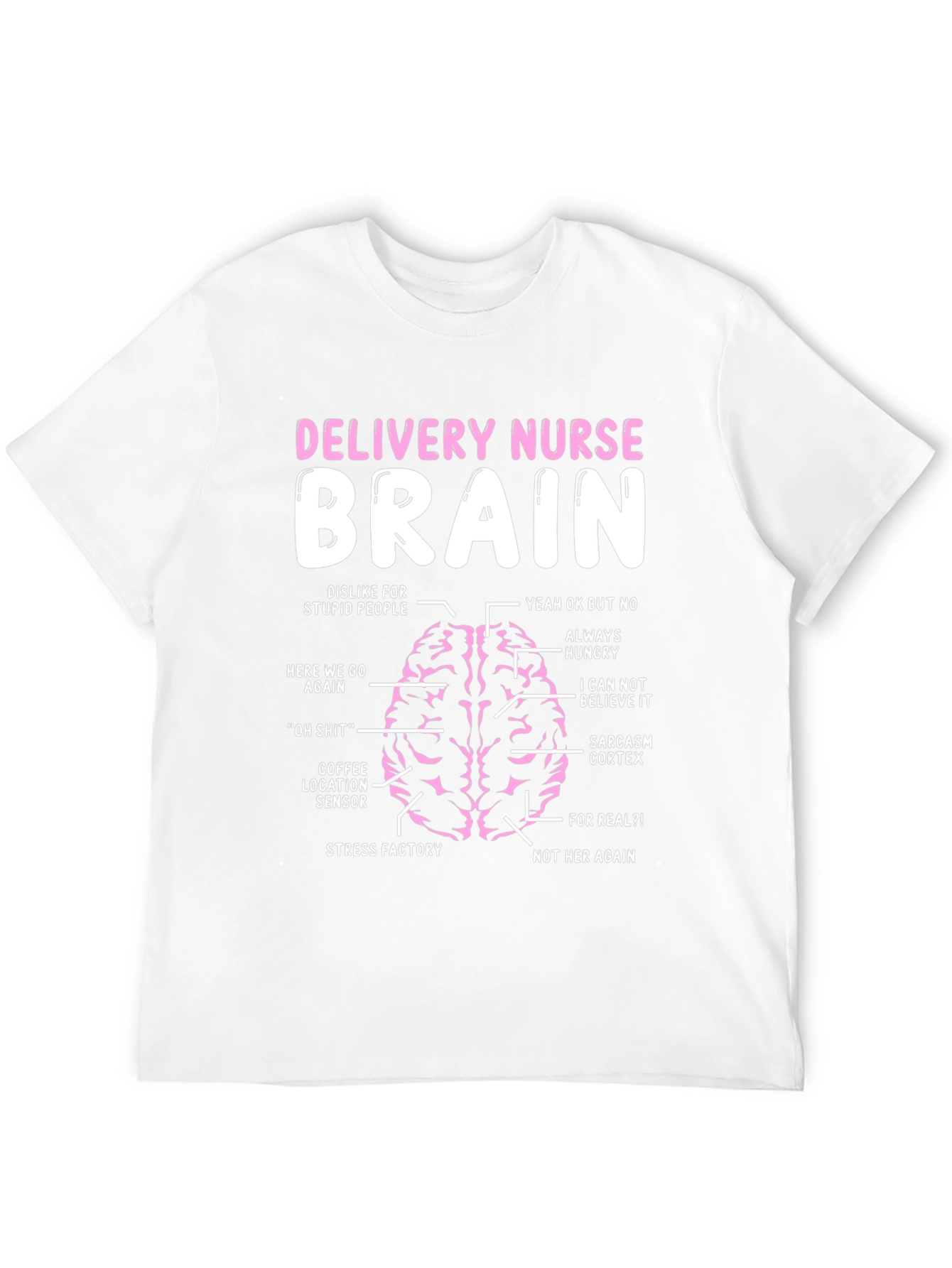 Delivery Nurse Brain Diagram T-Shirt