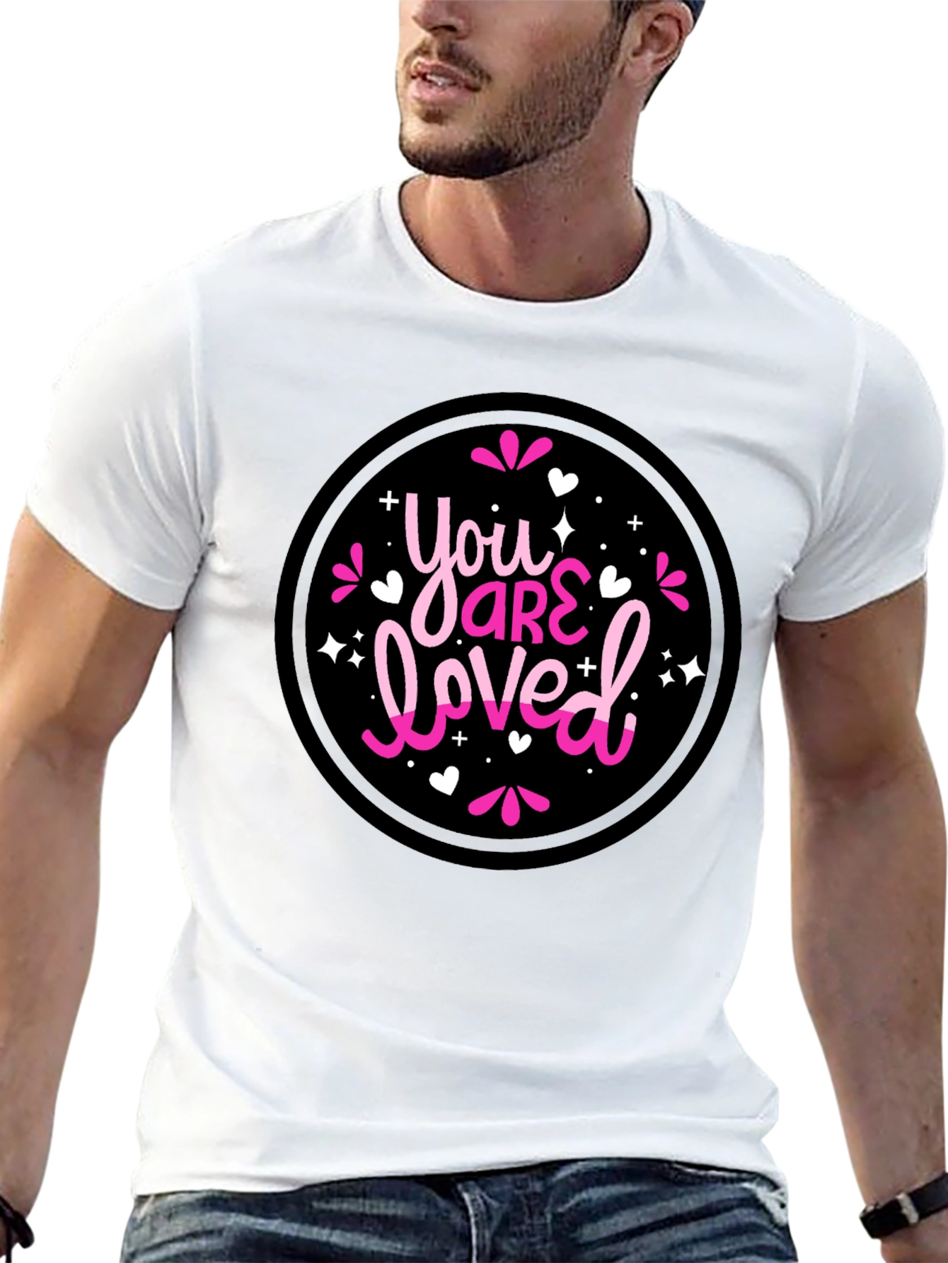 You Are Loved Graphic T-Shirt - Black