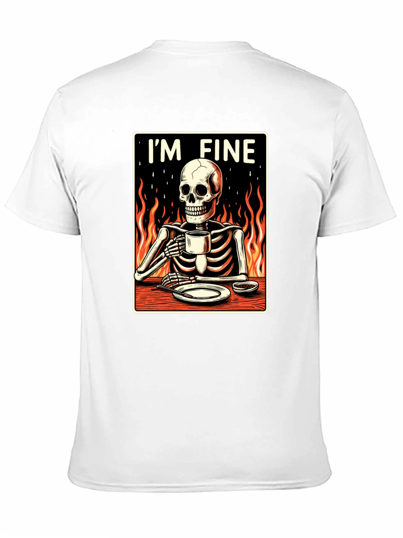 Im Fine Skeleton T-Shirt - Funny Graphic Tee