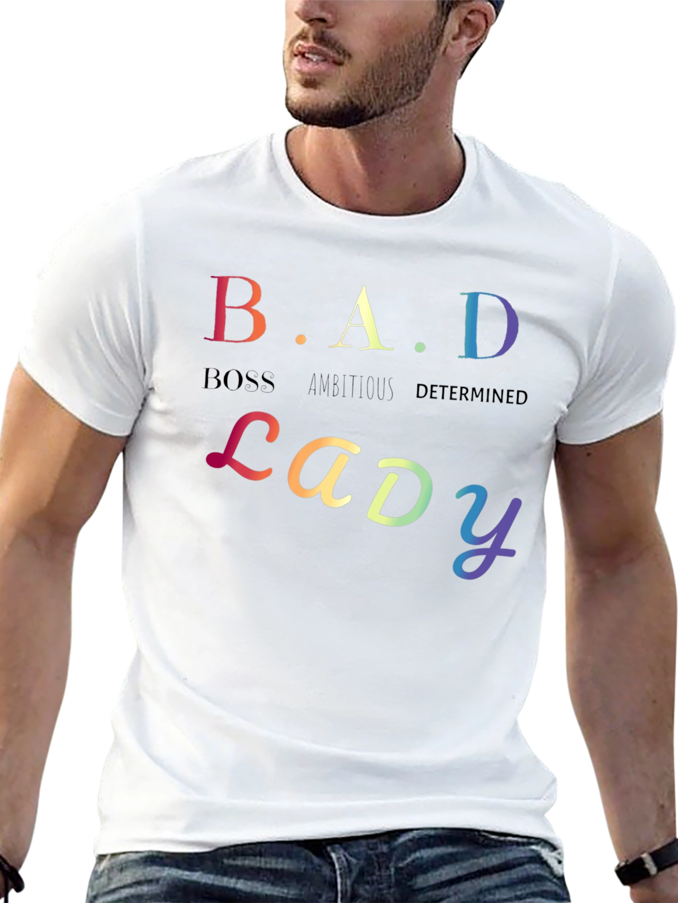 B.A.D Lady T-Shirt: Boss Ambitious Determined