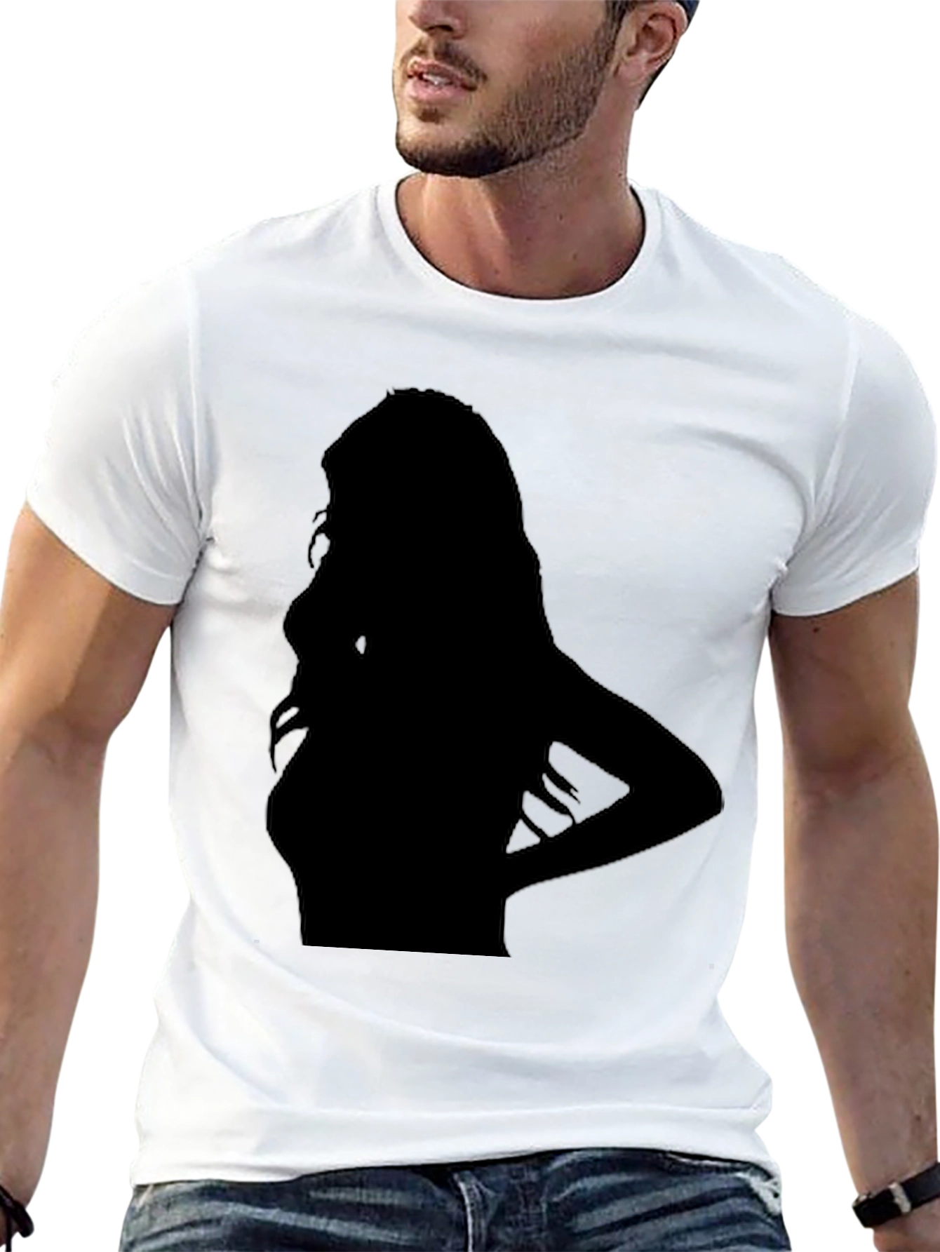 Silhouette Graphic Black T-Shirt