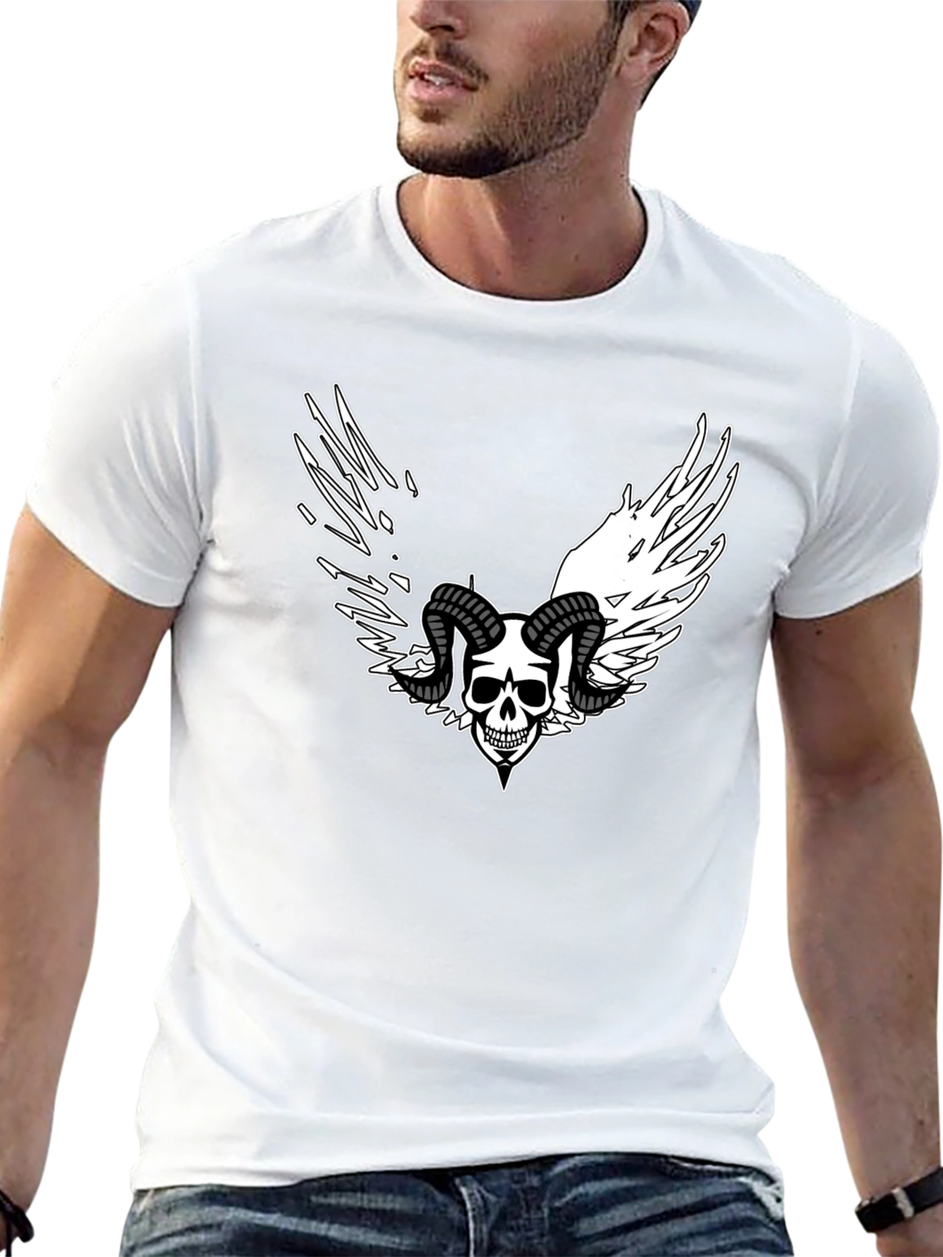 Skull Wings Black T-Shirt