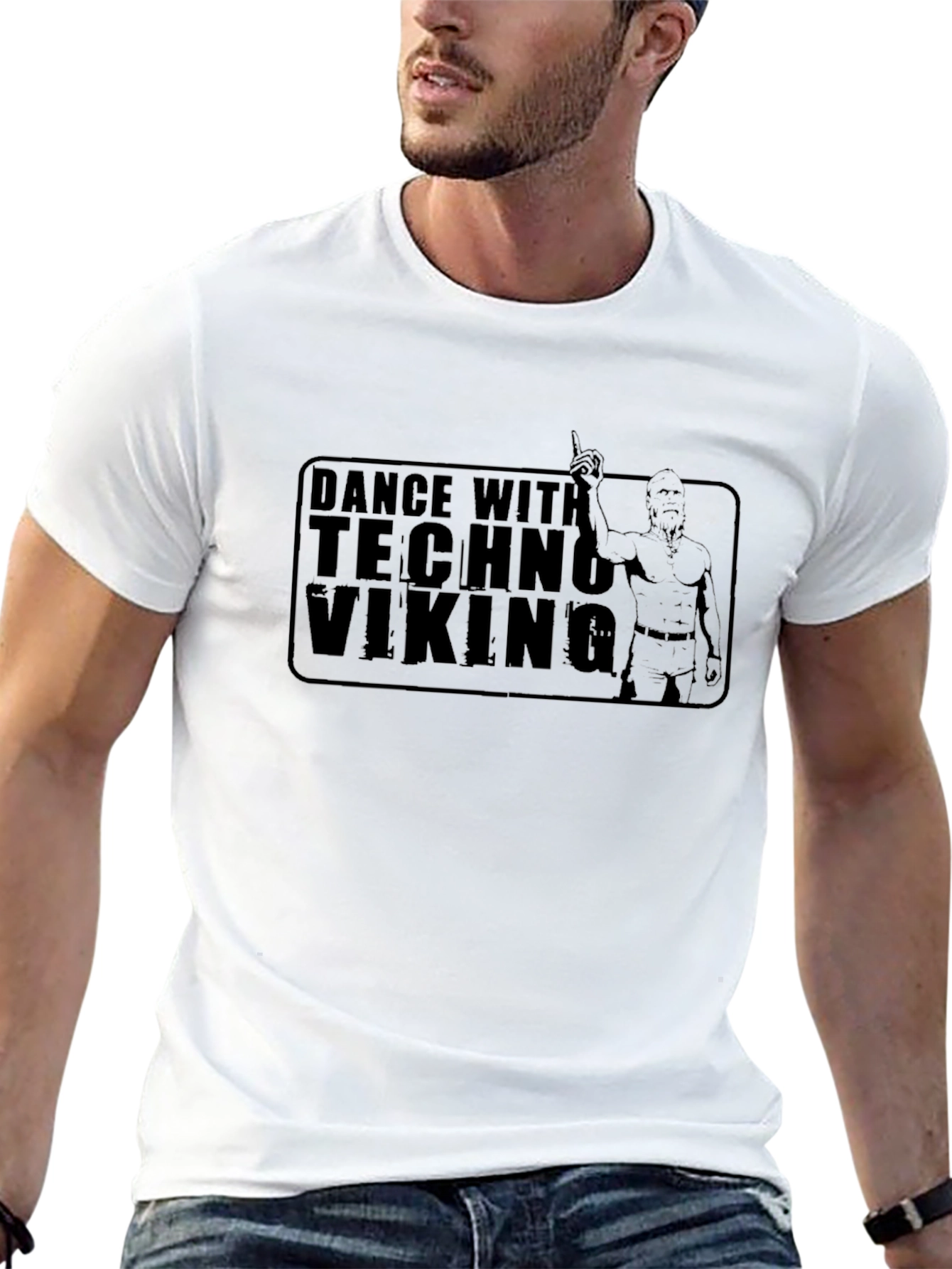 Dance with Techno Viking T-Shirt - Black