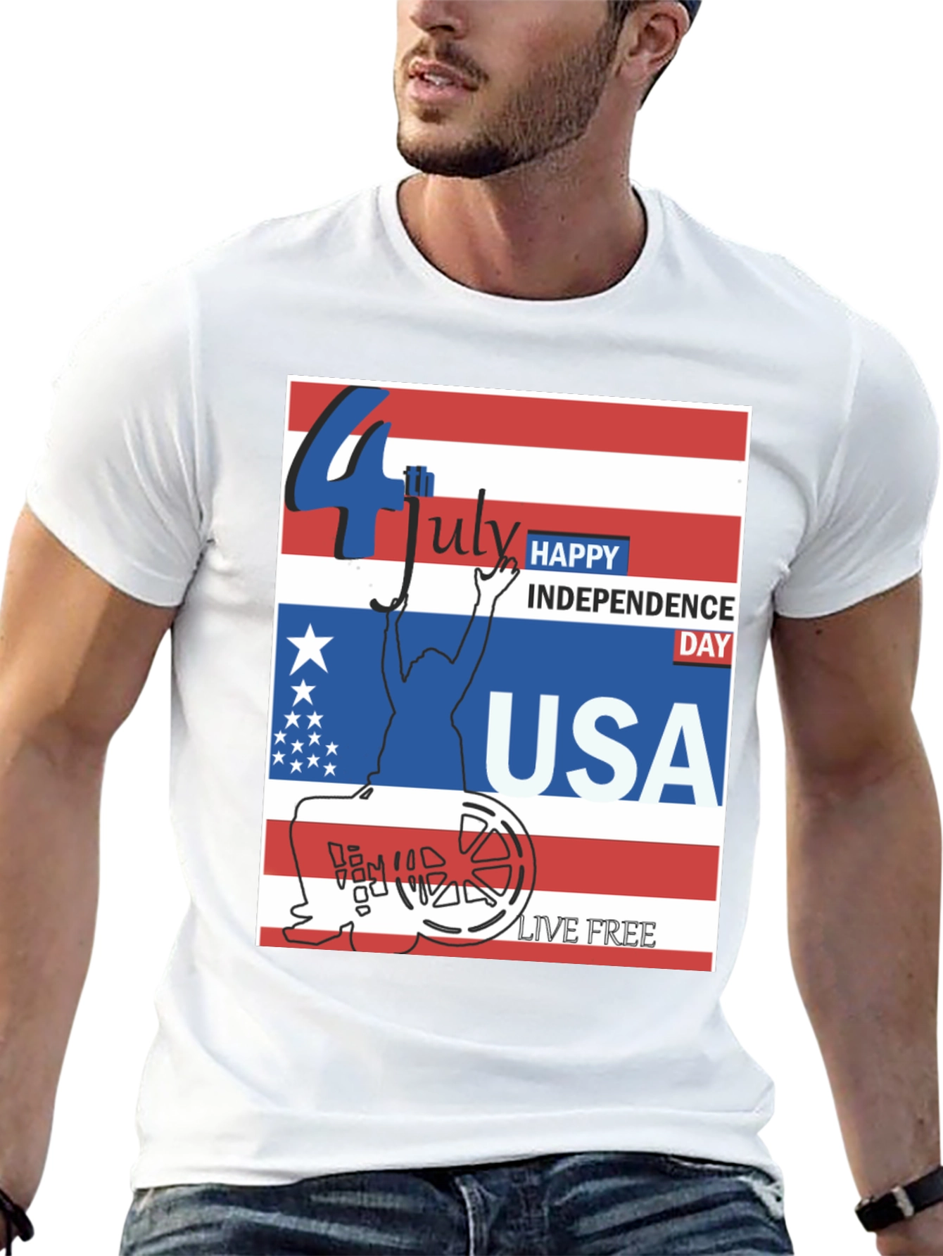 Patriotic USA Independence Day T-Shirt