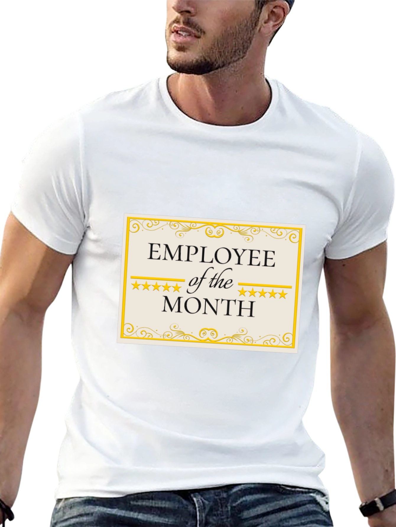 Employee of the Month T-Shirt - Black Cotton