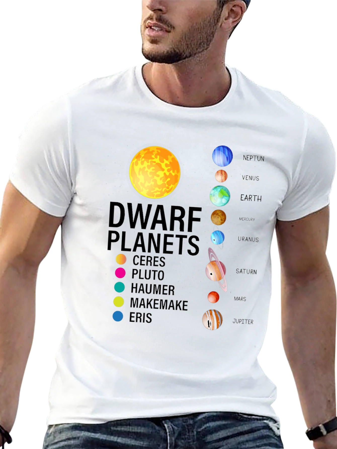 Dwarf Planets T-Shirt Space Science Astronomy Tee