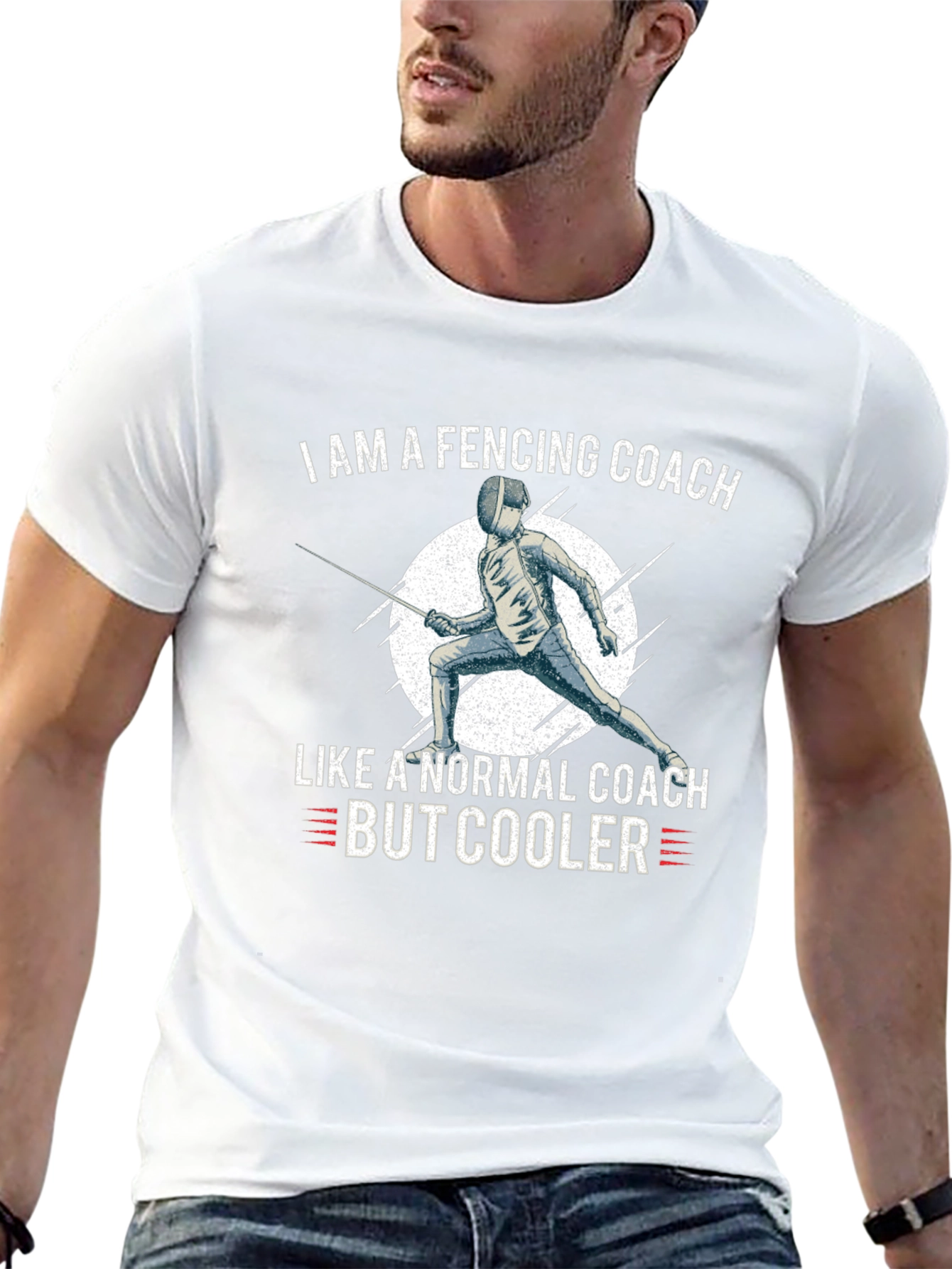 Fencing Coach T-Shirt - Cool Coach Apparel
