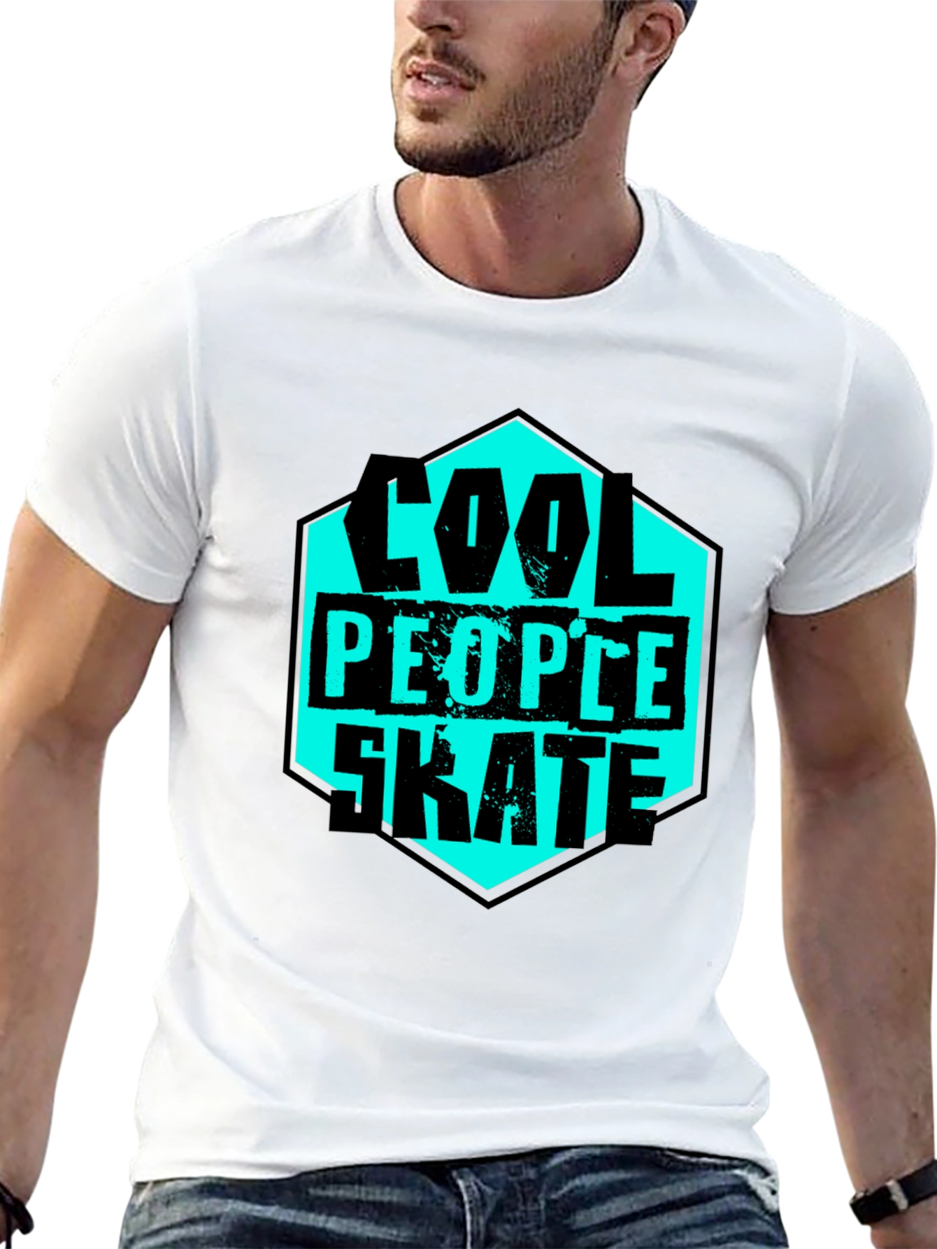 Cool People Skate T-Shirt - Graphic Tee