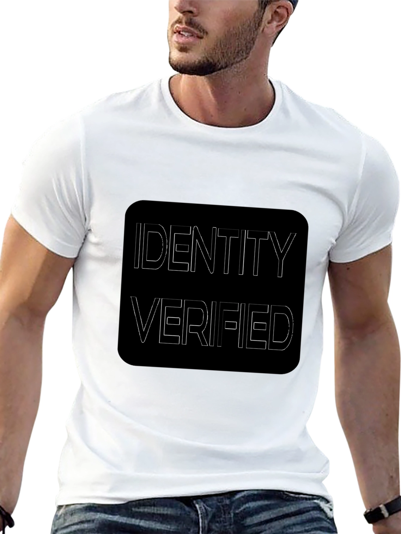 Identity Verified Black Graphic Tee