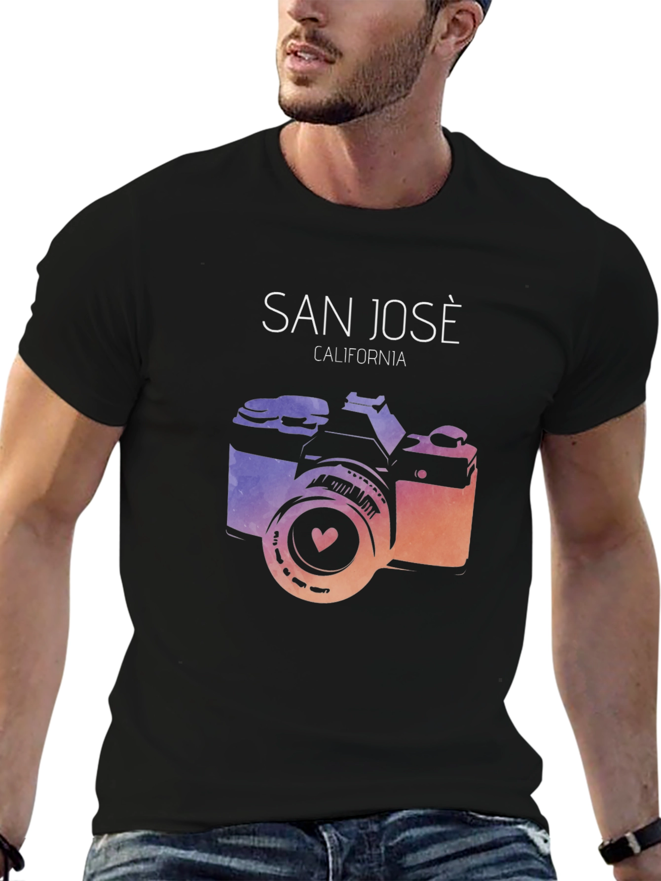 San Jose California Camera Graphic Tee