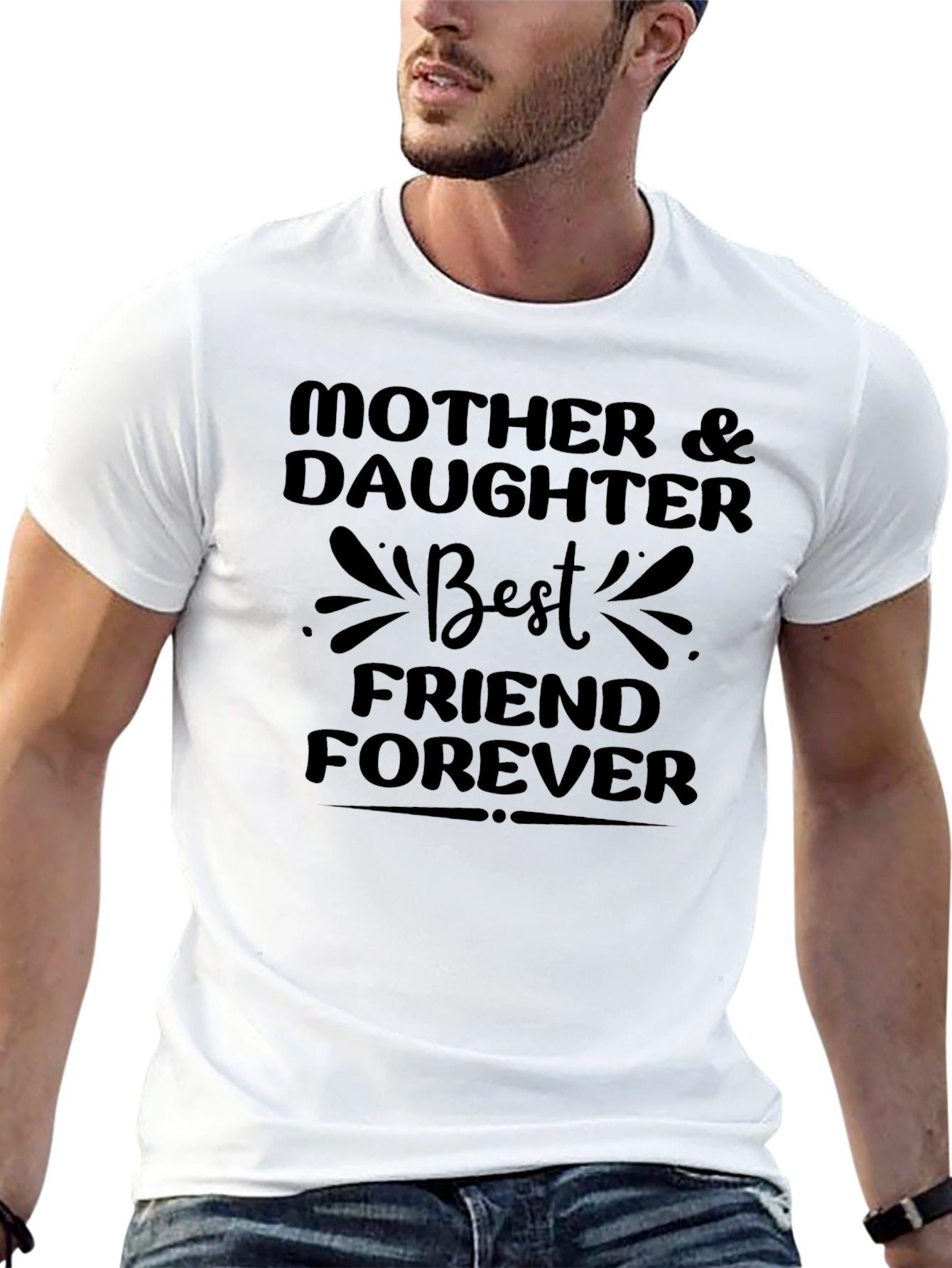Mother & Daughter Best Friend Forever Black T-Shirt