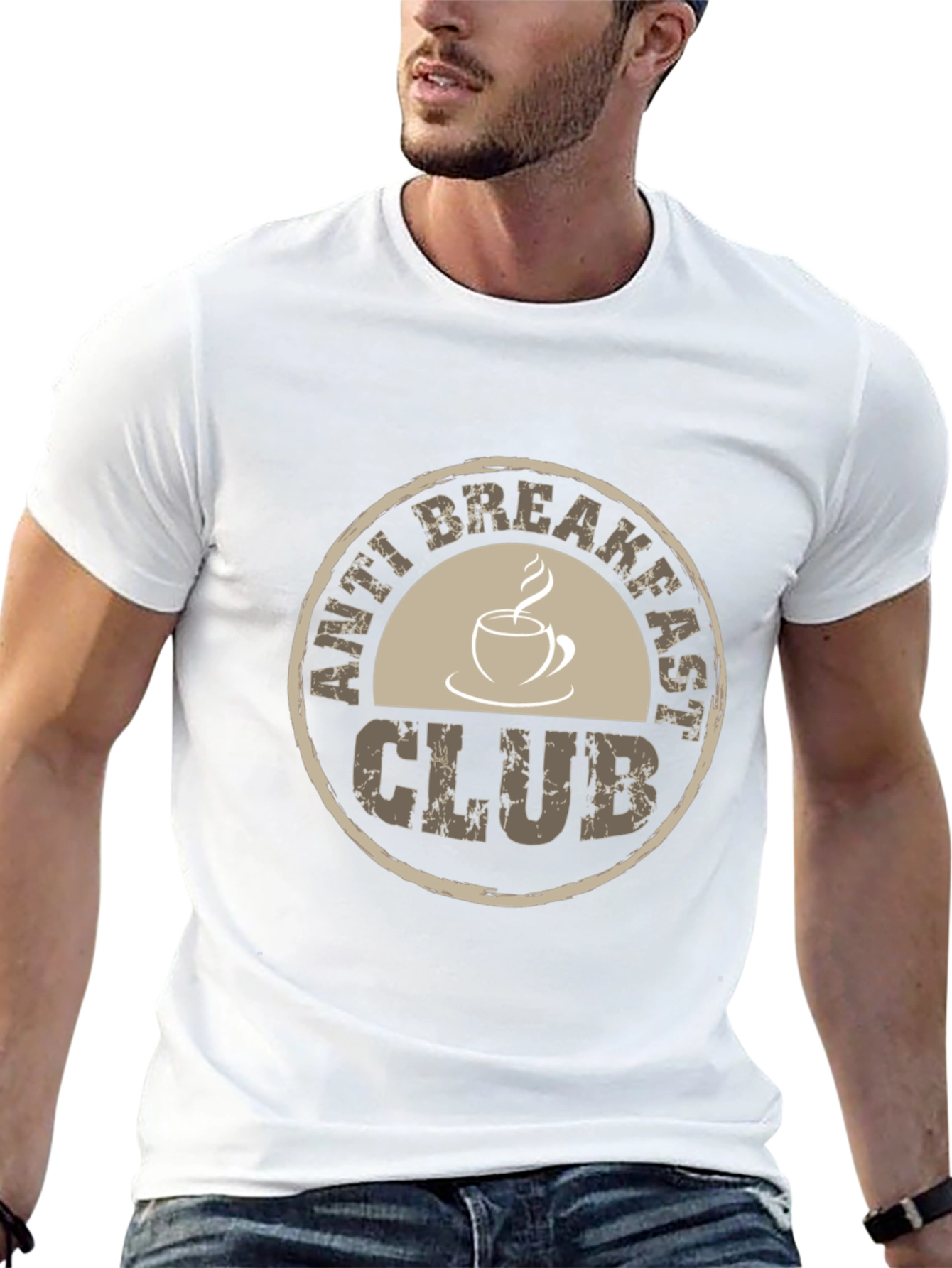 Anti Breakfast Club T-Shirt - Coffee Humor Tee