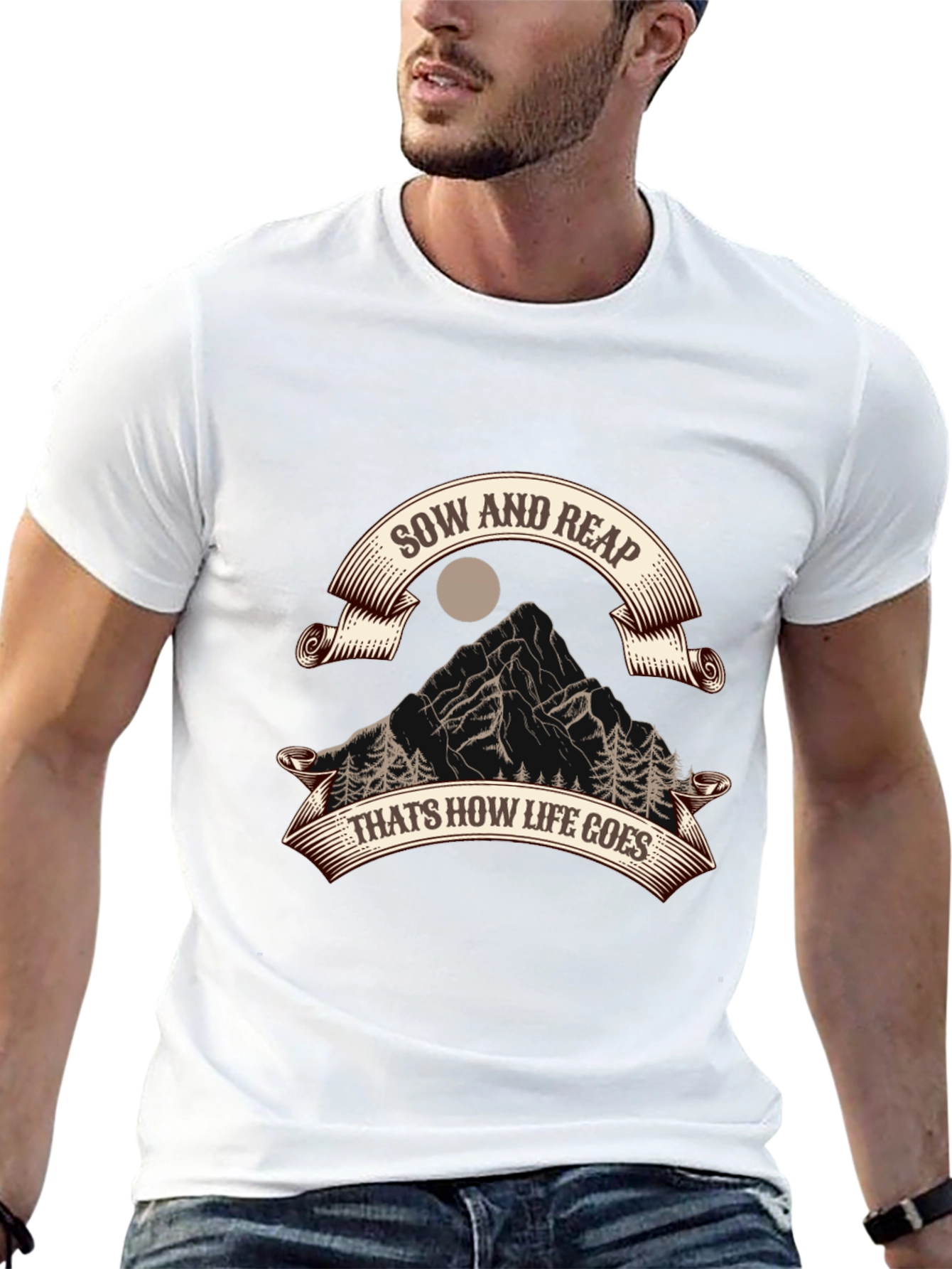 Sow and Reap Black Graphic Tee