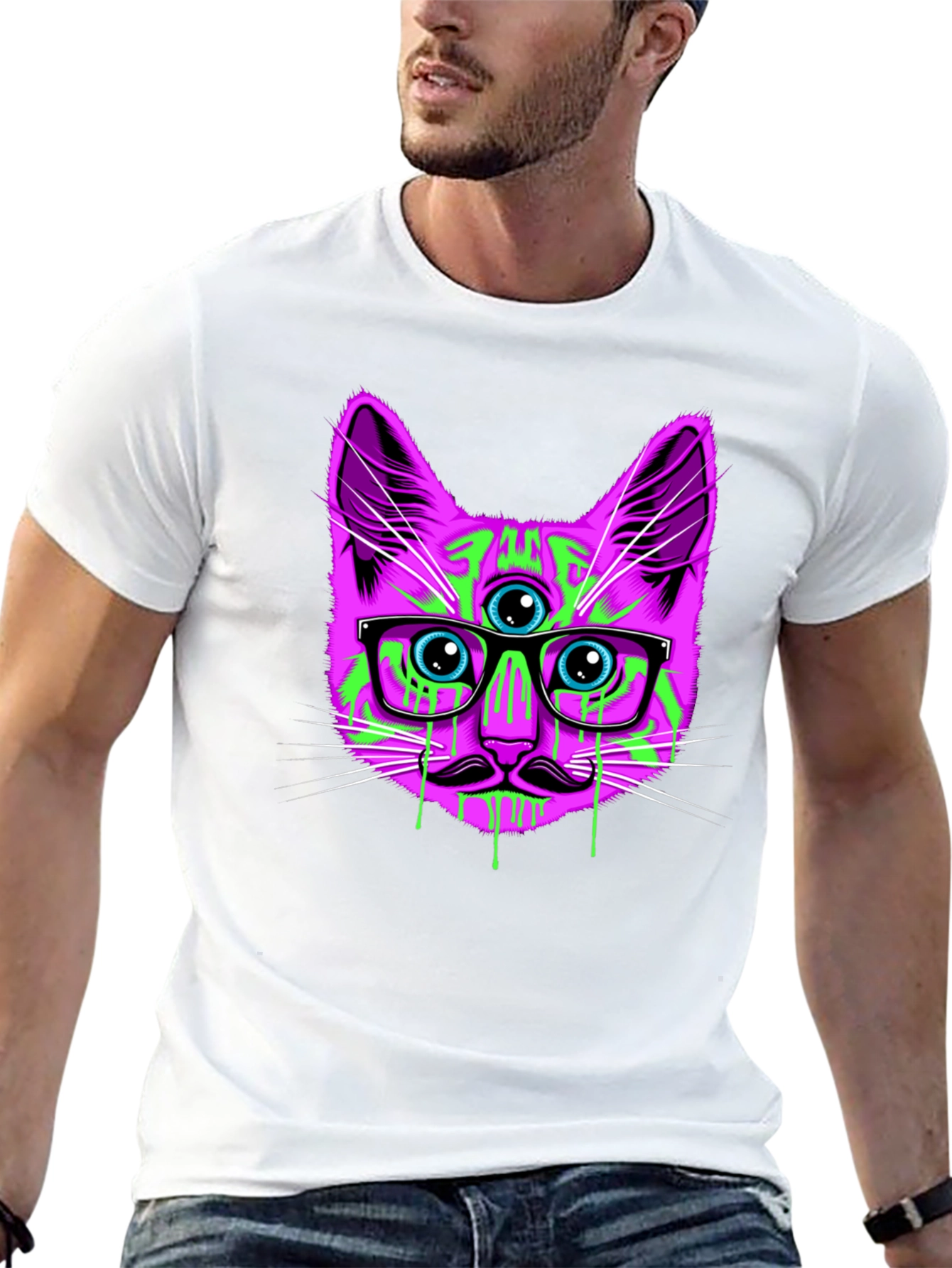 Psychedelic Cat T-Shirt