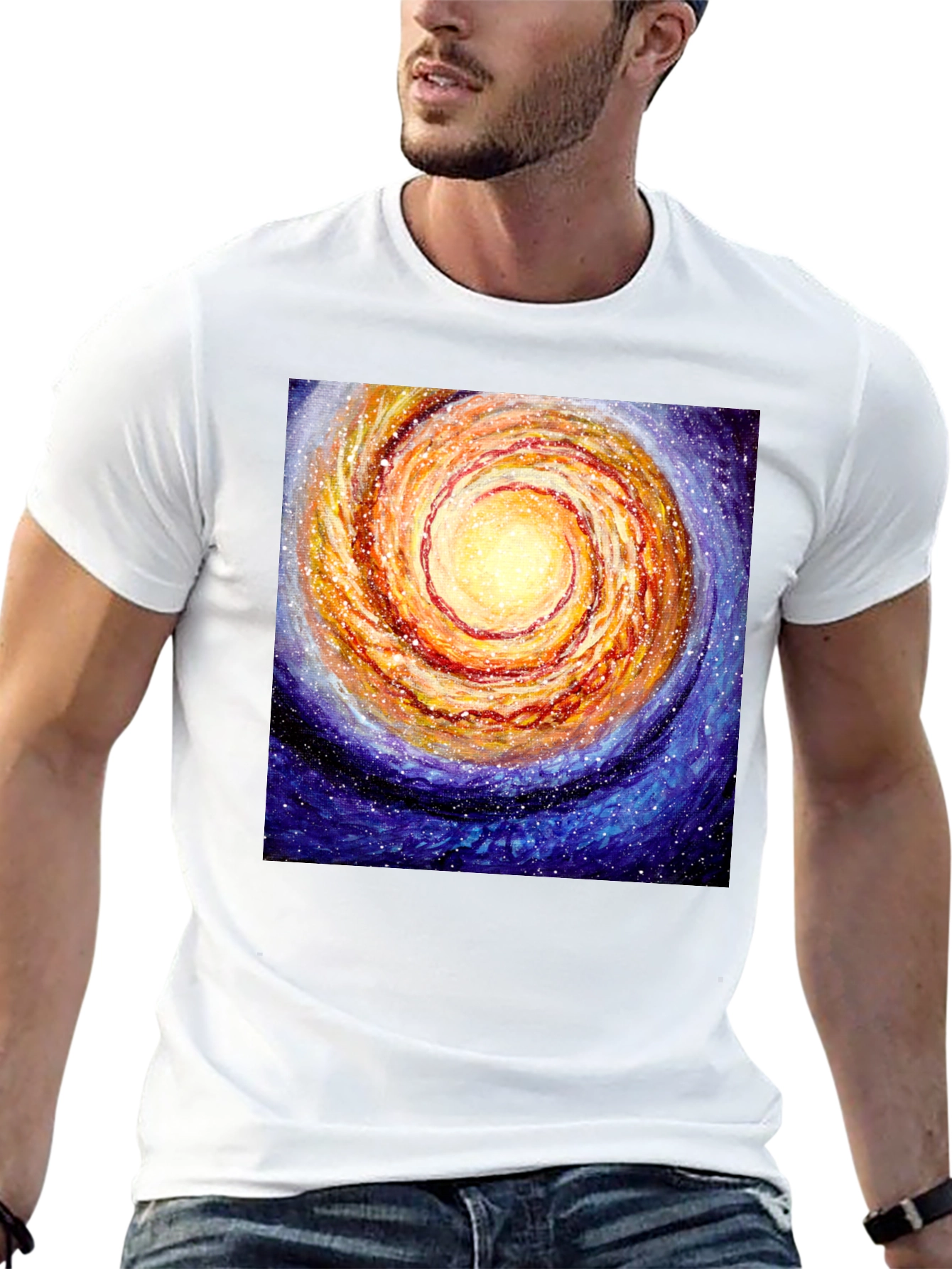Galaxy Swirl T-Shirt - Cosmic Style