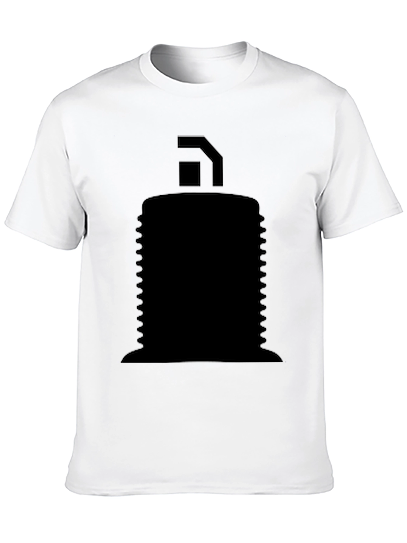 Mens Black Graphic T-Shirt - Abstract Design