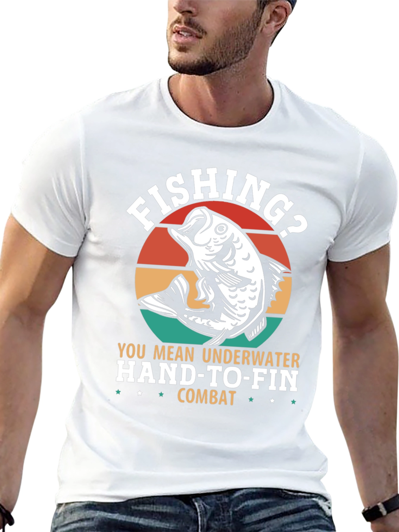 Fishing? Underwater Hand-to-Fin Combat Graphic Tee