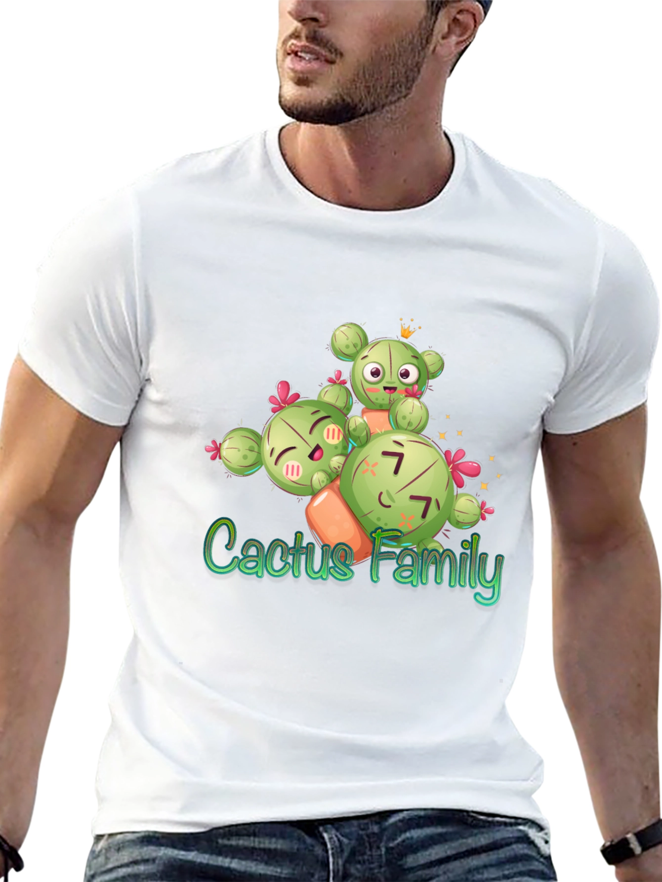Cactus Family T-Shirt - Cute Graphic Tee