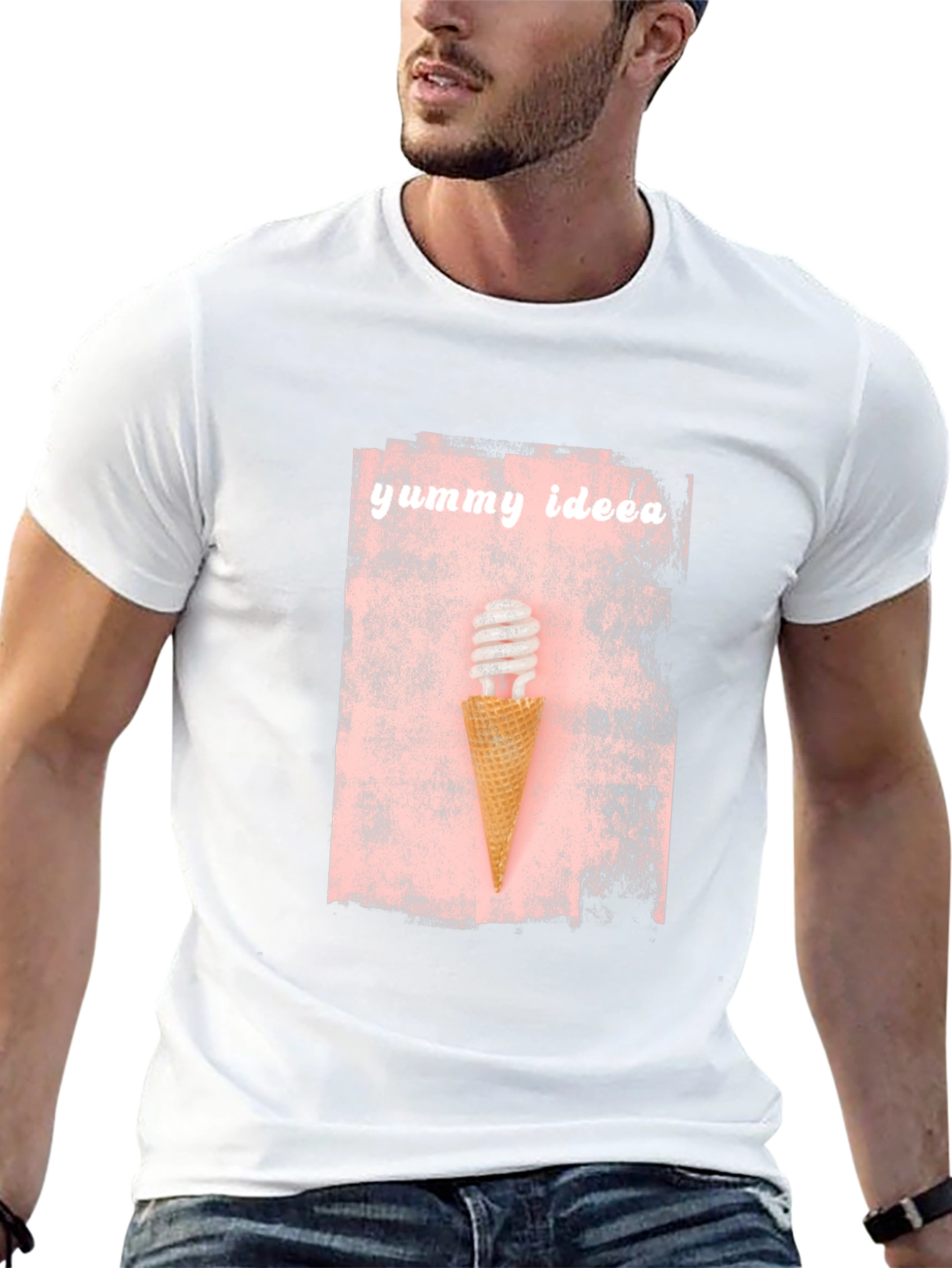 Yummy Idea T-Shirt - Unique Ice Cream Cone Design